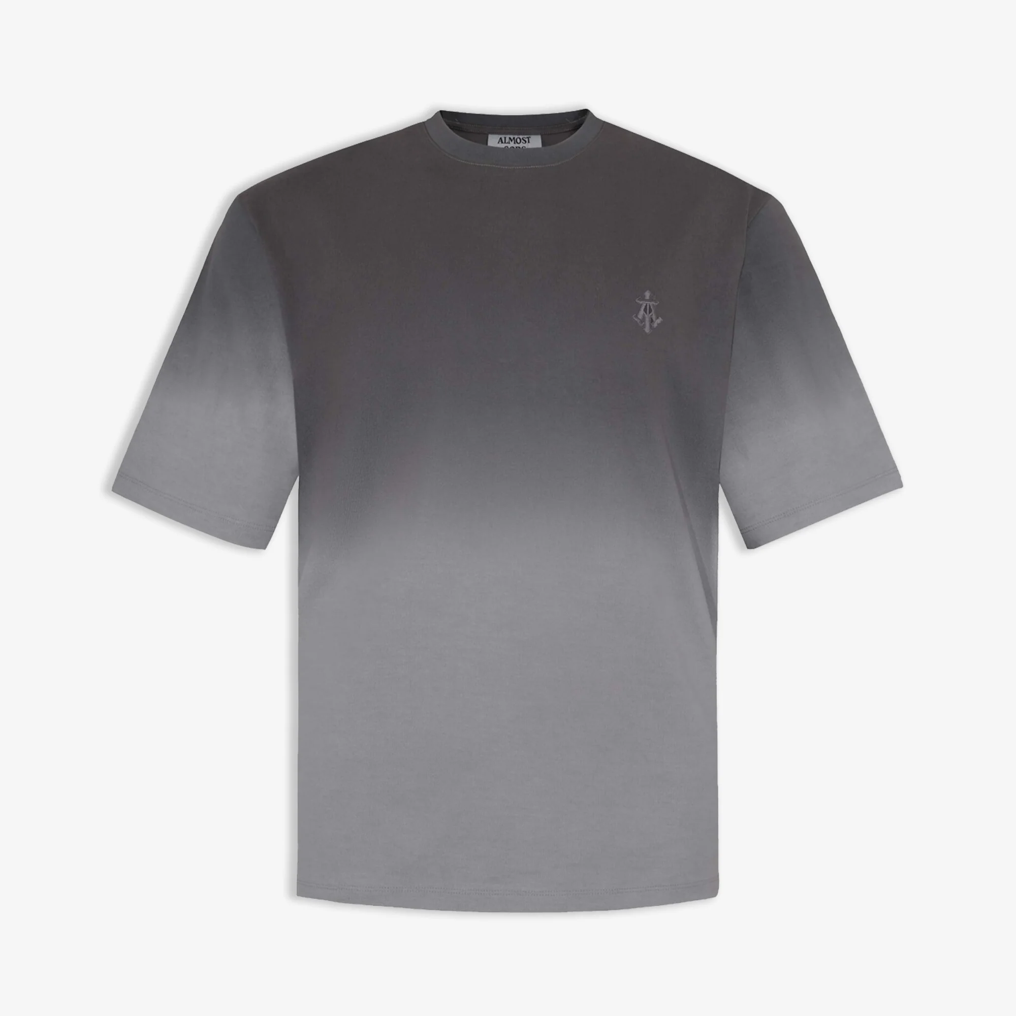ALMOST GODS | ALPHA CROSS TEE IN DIP { DYE GREY - Image 2