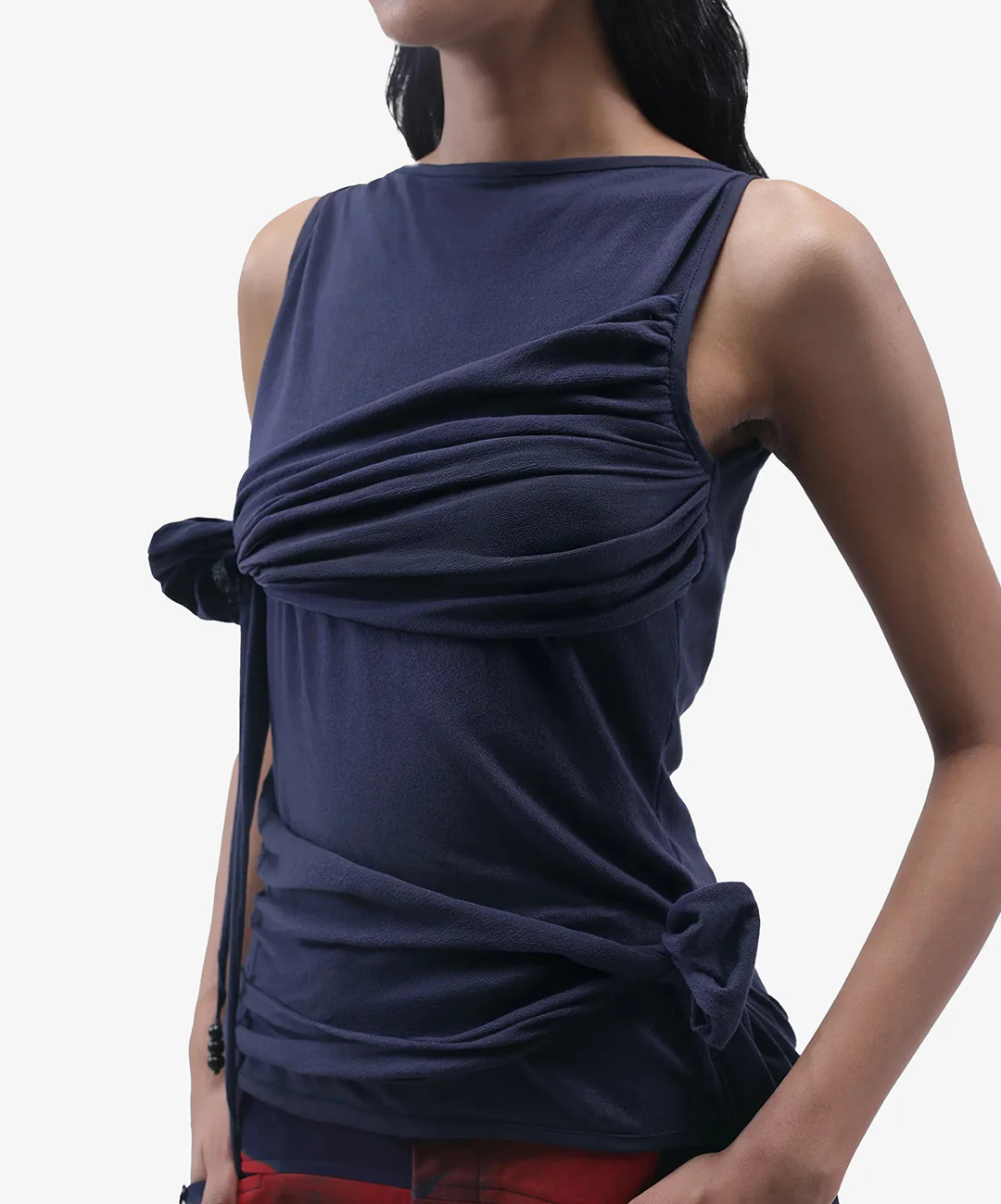 ALMOST GODS | APPLIQUÉ KNOT TOP { PURPLE - Image 4