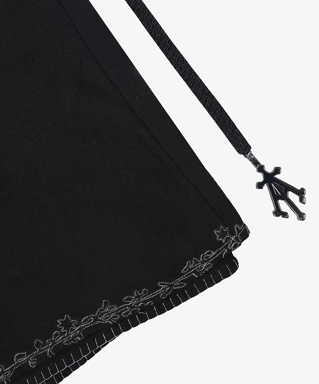 ALMOST GODS | ASSYMETRIC LAYERED KNIT DRESS { BLACK - Image 4