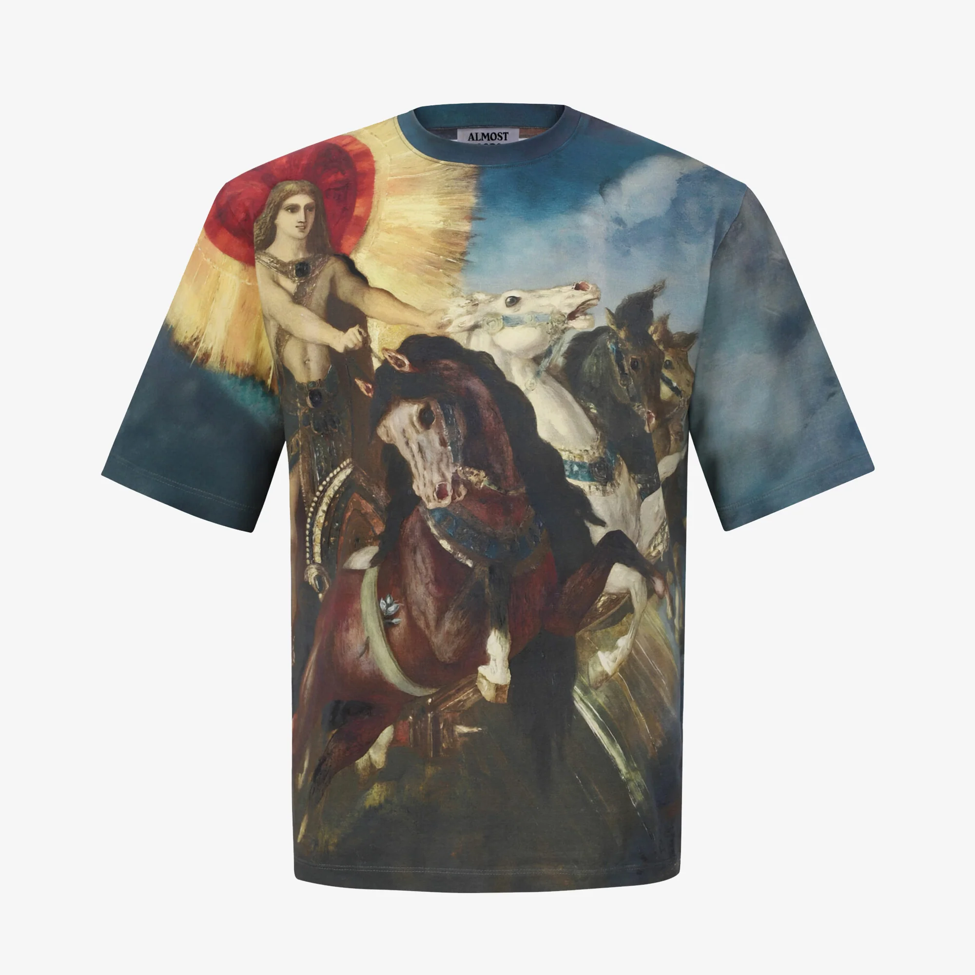 ALMOST GODS | CHARIOT OF APOLLO BOXY TEE { MULTI - Image 2
