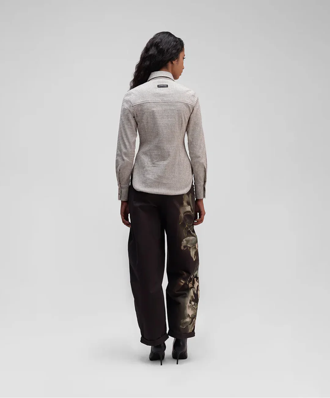 ALMOST GODS | CONCH PLAID SHIRT { BEIGE - Image 6