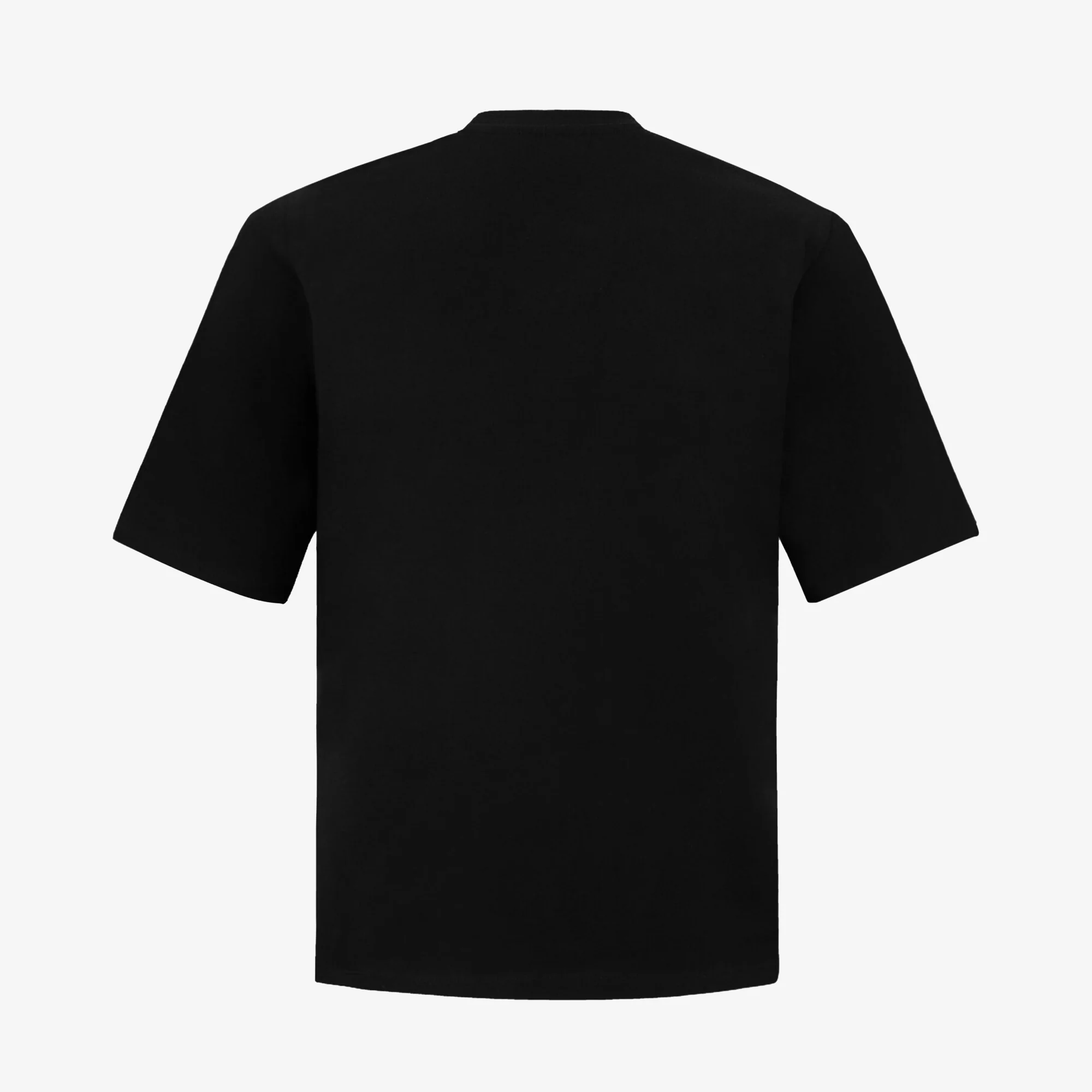ALMOST GODS | HAND EMBROIDERED KARDANA LOGO TEE { BLACK - Image 2