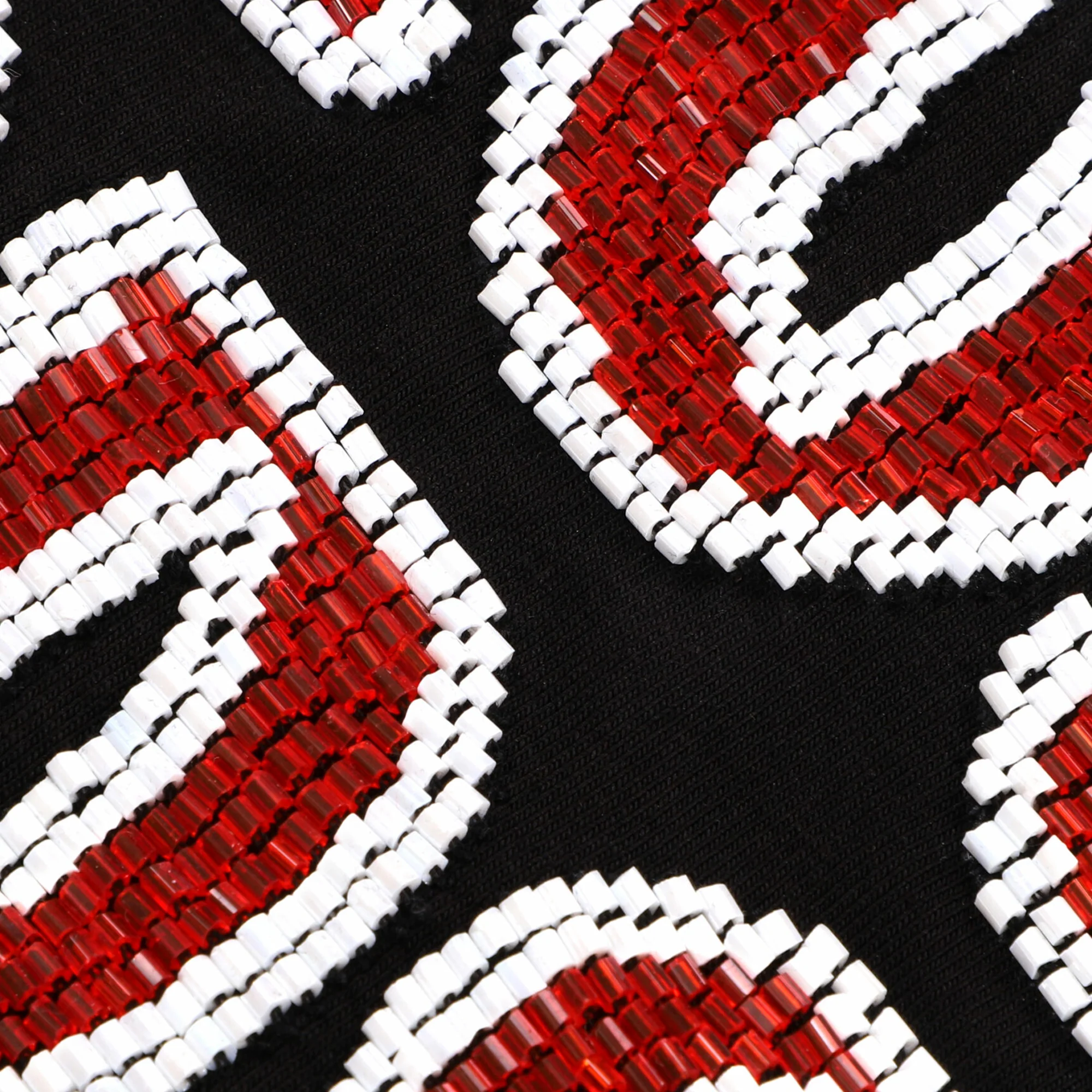 ALMOST GODS | HAND EMBROIDERED KARDANA LOGO TEE { BLACK - Image 3