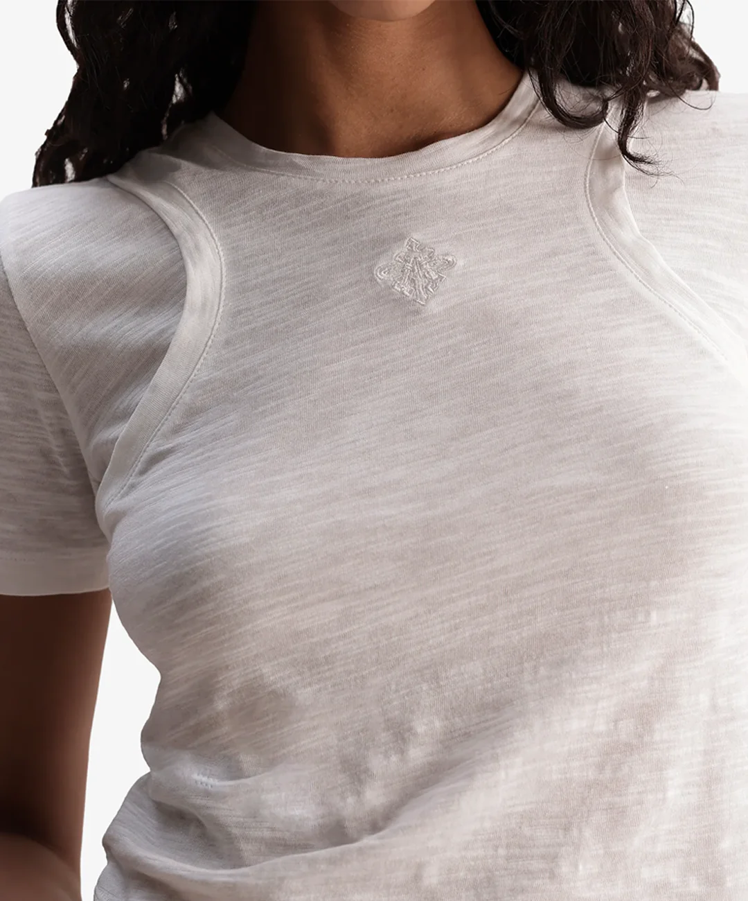 ALMOST GODS | LAYERED TOP { WHITE - Image 3