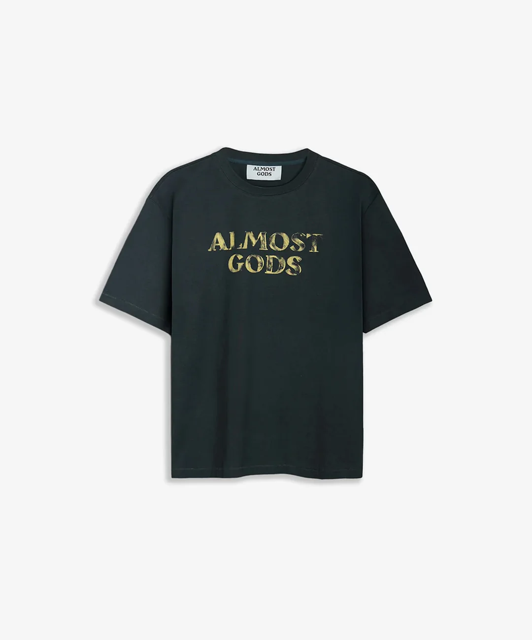 ALMOST GODS | LOGO RELAXED TEE { NAVY - Image 4