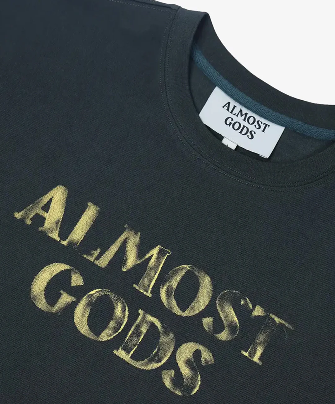 ALMOST GODS | LOGO RELAXED TEE { NAVY - Image 5