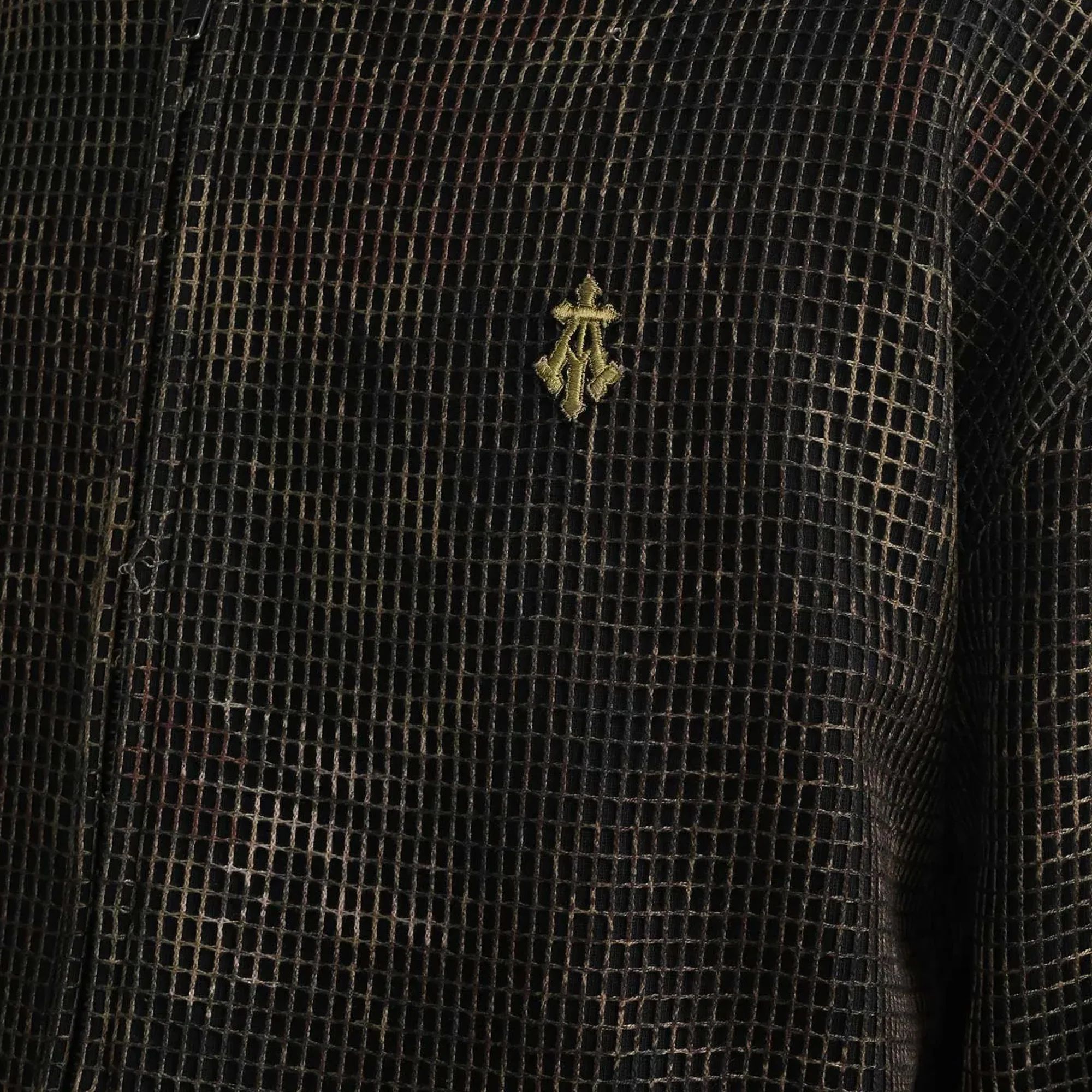 ALMOST GODS | MANDRAKE CAMO NET ZIP HOODIE { BROWN - Image 5