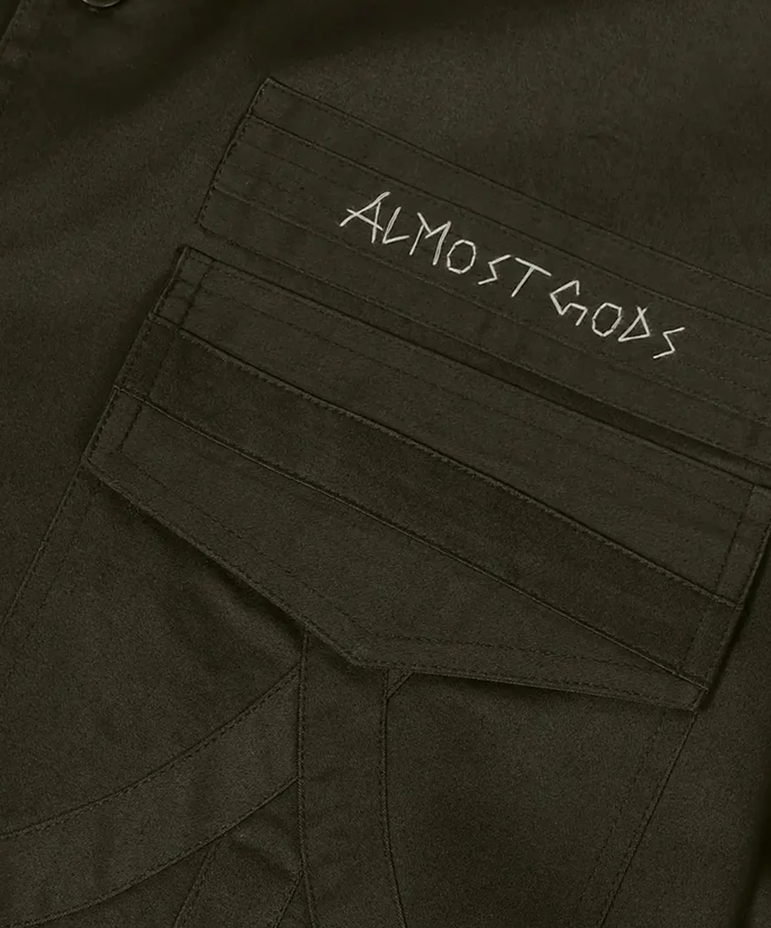 ALMOST GODS | MILITARY OVERSHIRT { OLIVE - Image 5