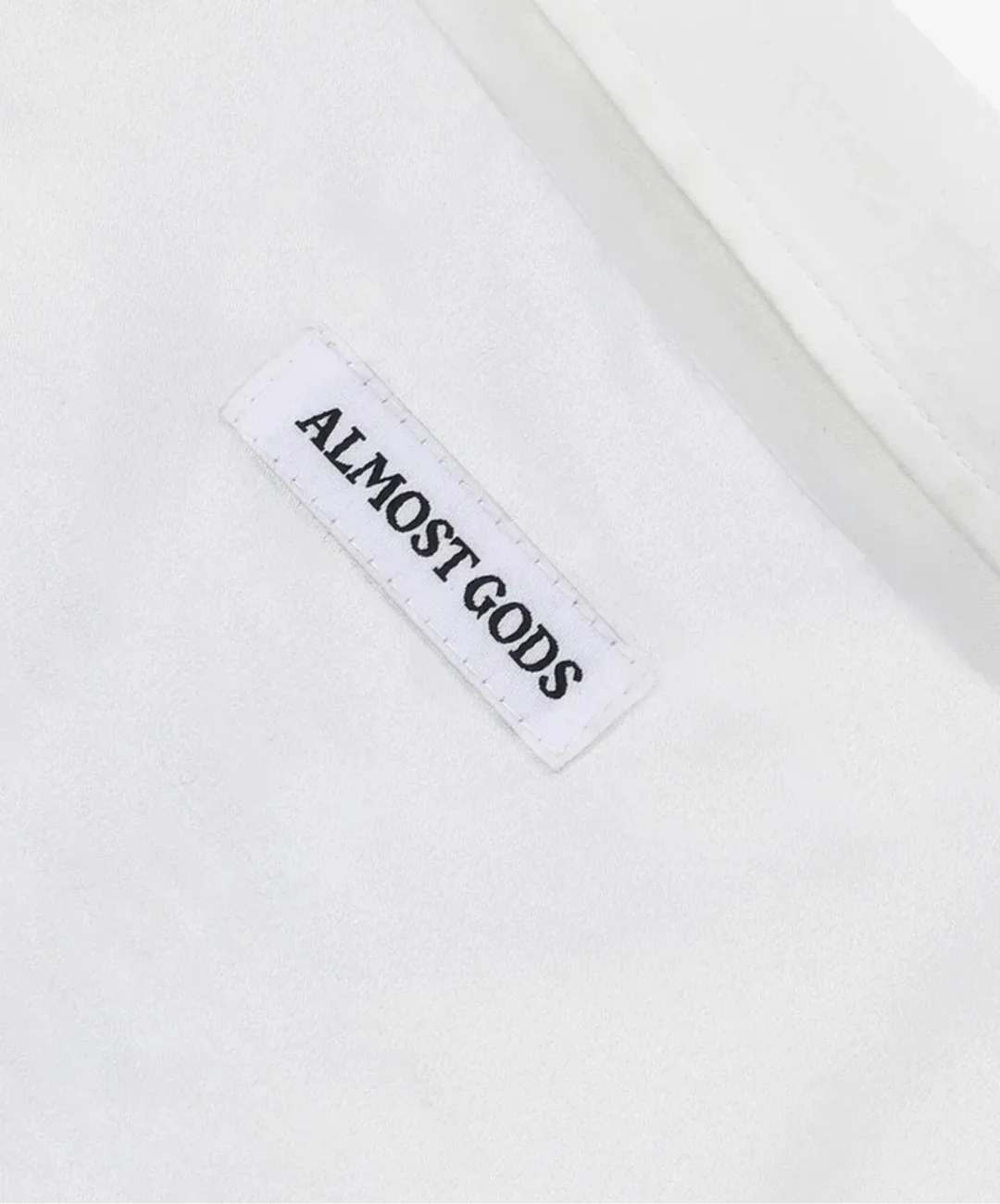 ALMOST GODS | MIRAGE BOXY SHIRT IN SATIN { BLUE/WHITE - Image 5