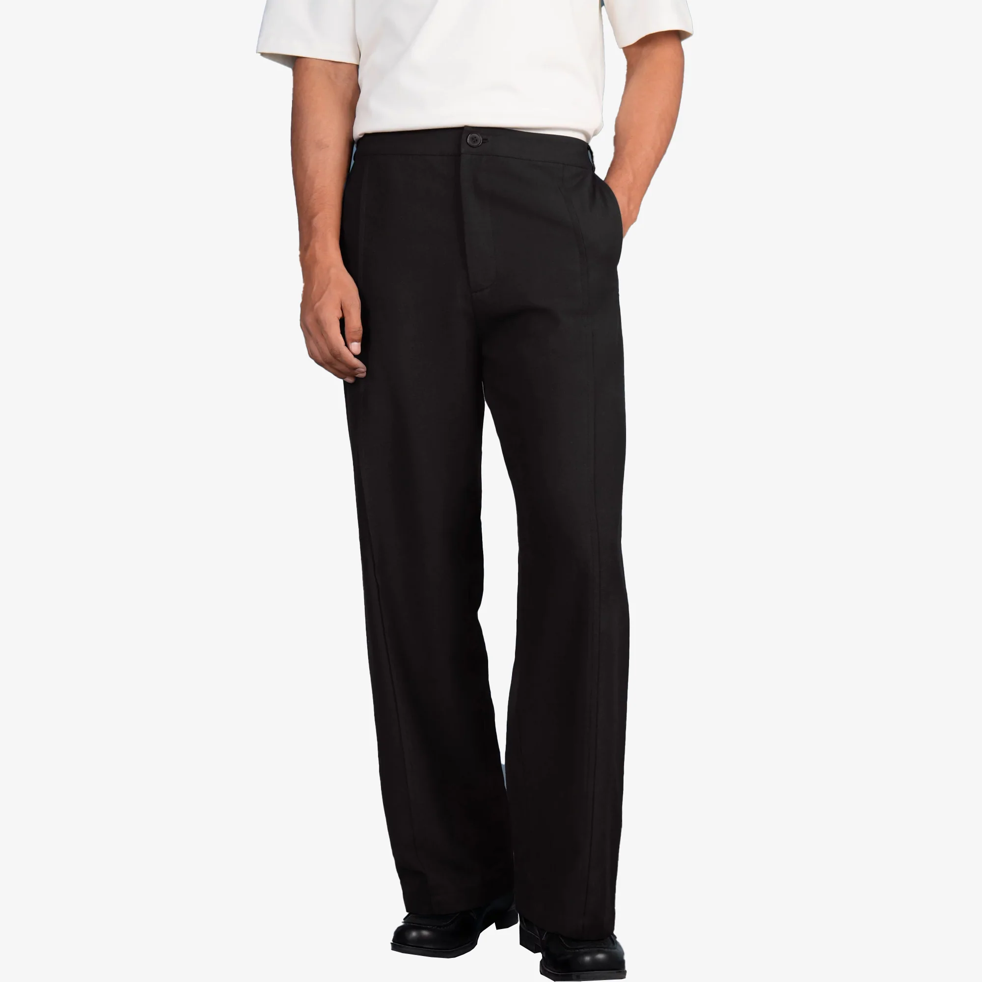 ALMOST GODS | MUNICH LINEN PANTS { BLACK - Image 4