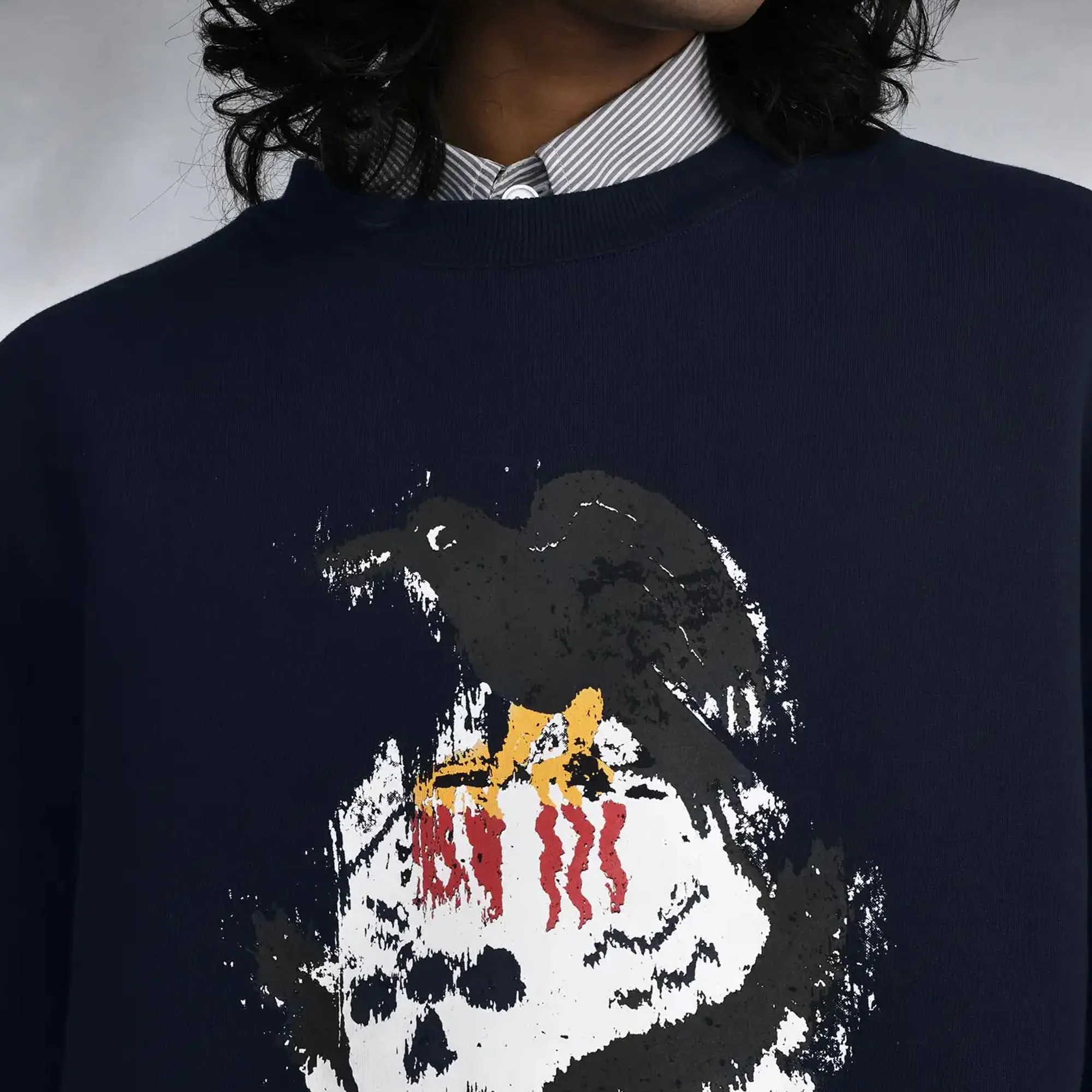 ALMOST GODS | NEVERMORE SWEATSHIRT { NAVY - Image 4