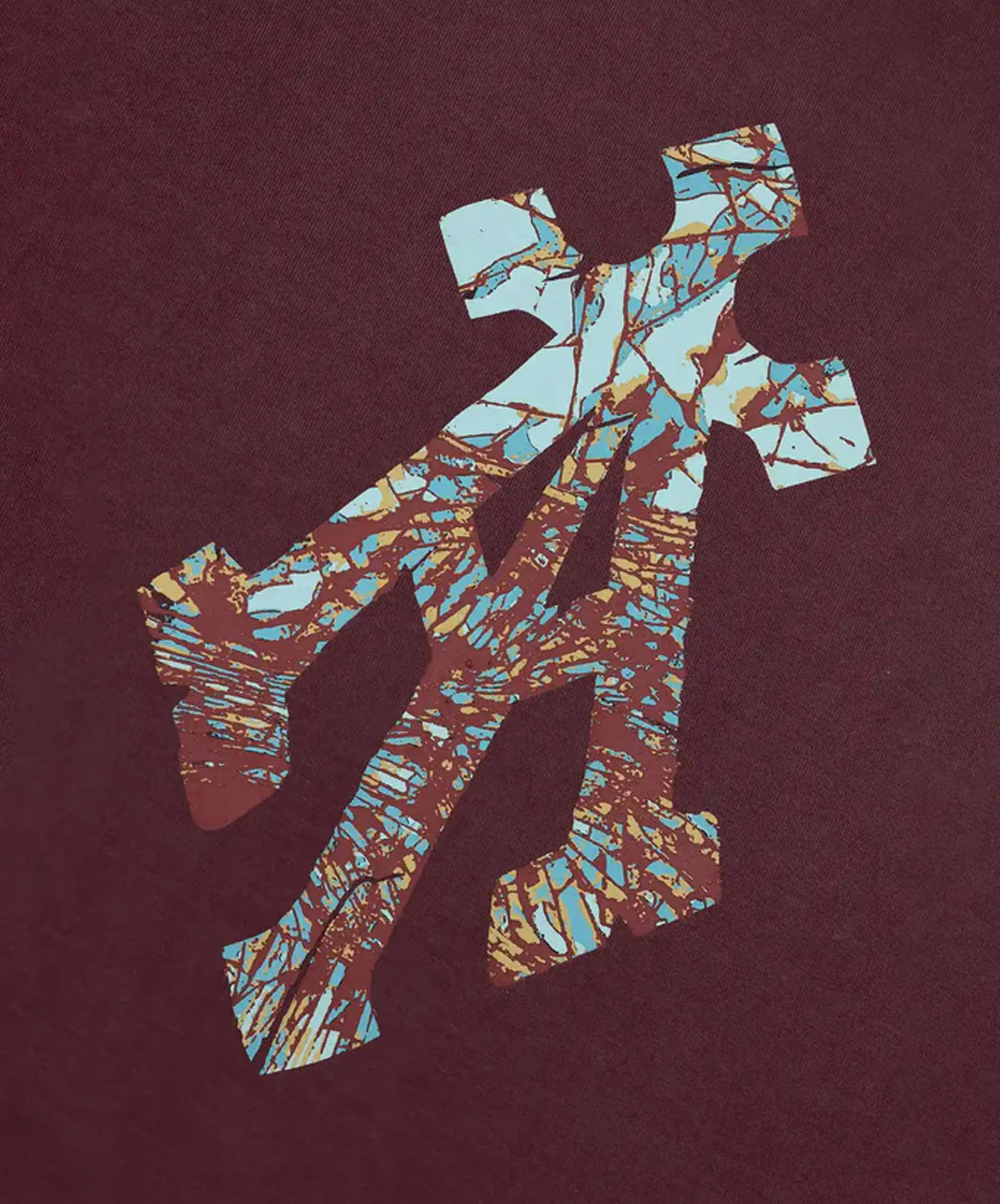 ALMOST GODS | SHATTERED ALPHA CROSS RELAXED { RUST - Image 4