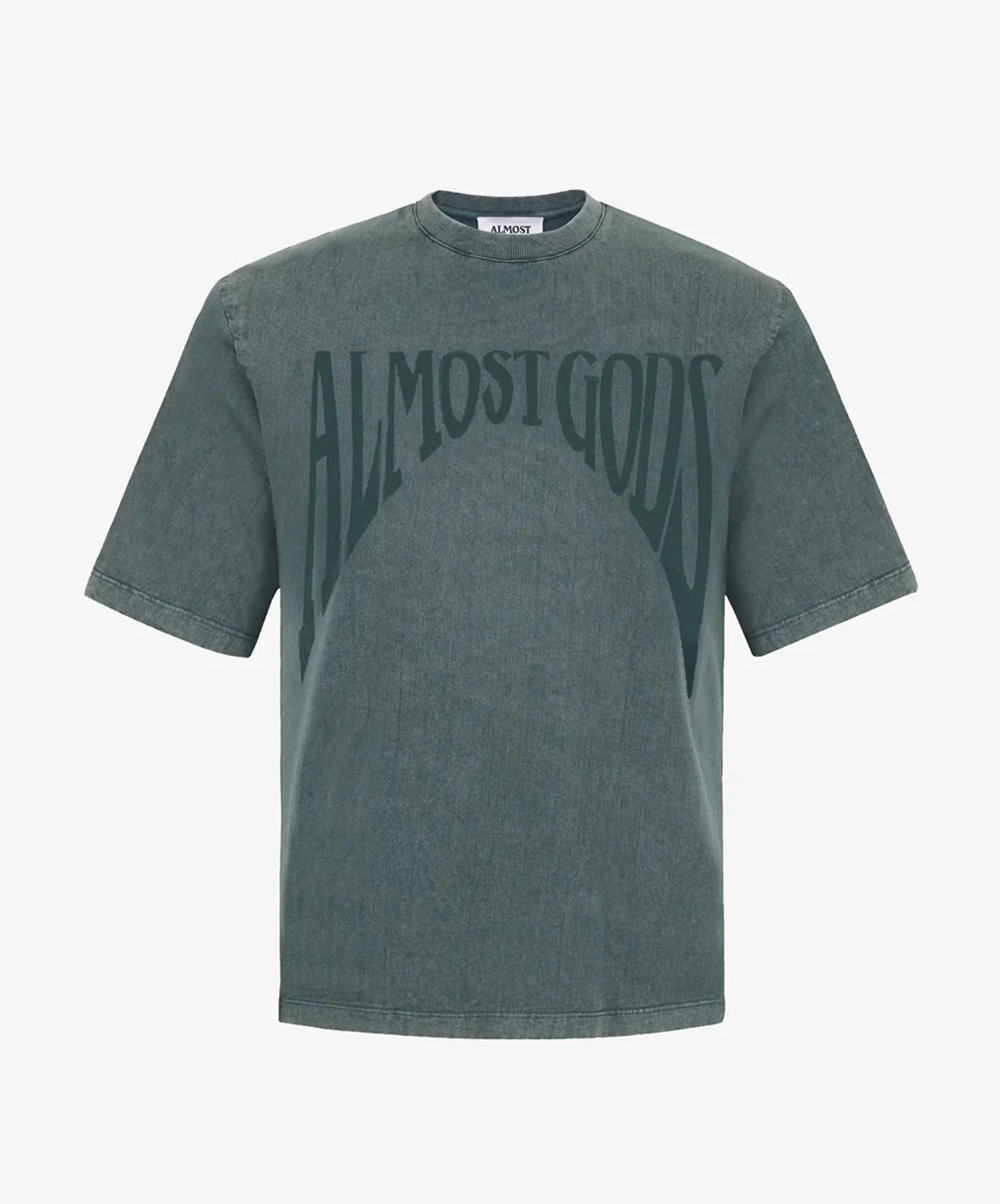 ALMOST GODS | STONEWASHED GOTHIC RELAXED TEE { PINE