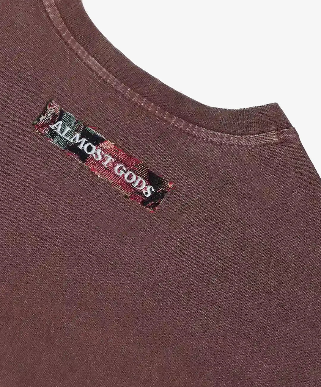 ALMOST GODS | TEMPLAR JACQUARD BOXY TEE { PLUM - Image 4