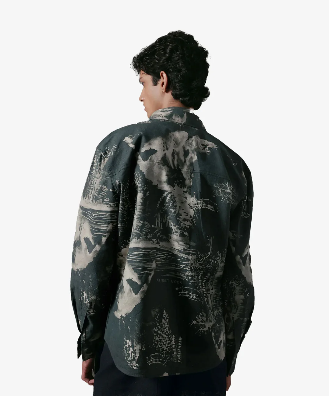 ALMOST GODS | THE TERRAIN RELAXED SHIRT IN MILITARY { OLIVE - Image 2