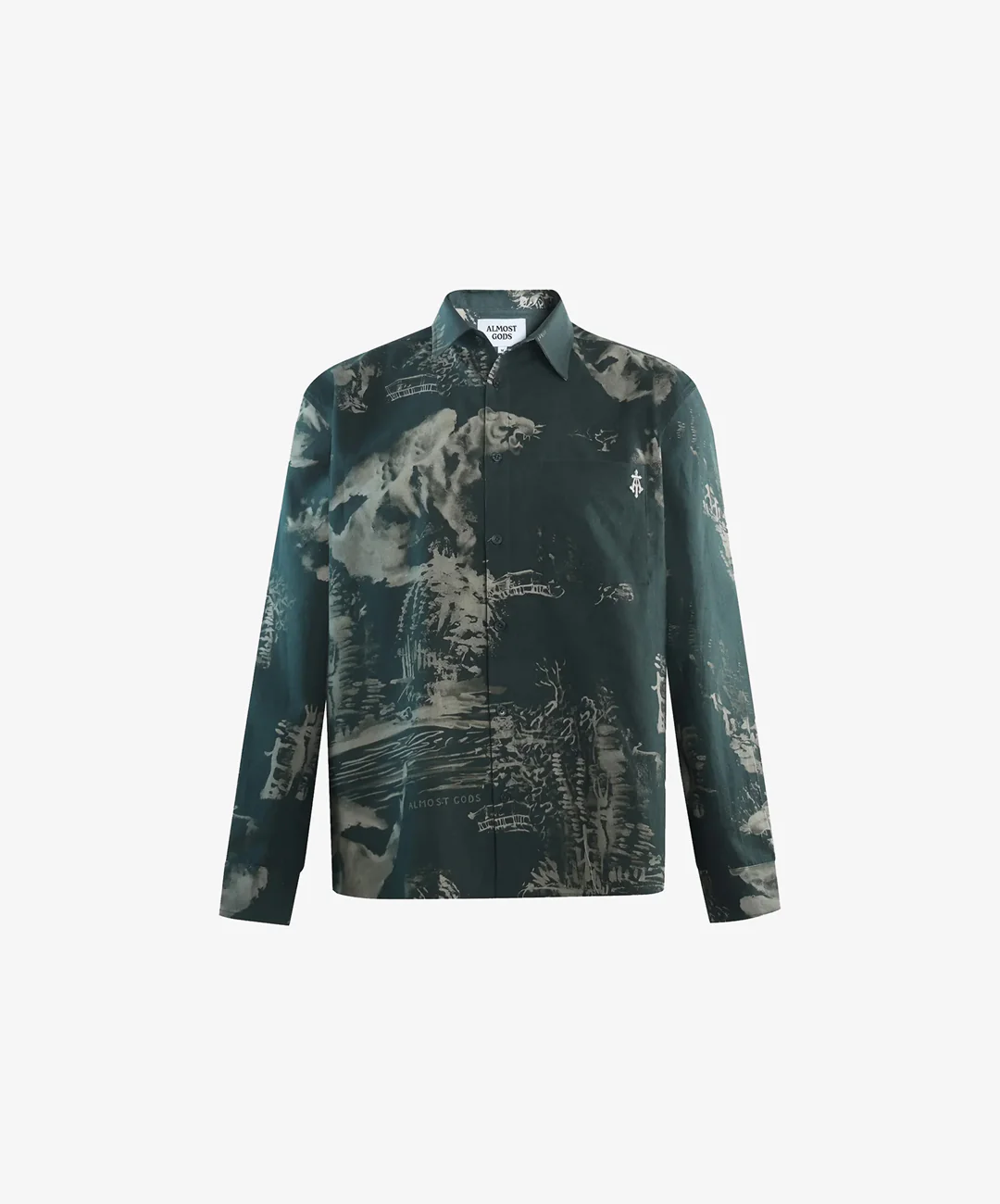 ALMOST GODS | THE TERRAIN RELAXED SHIRT IN MILITARY { OLIVE - Image 3