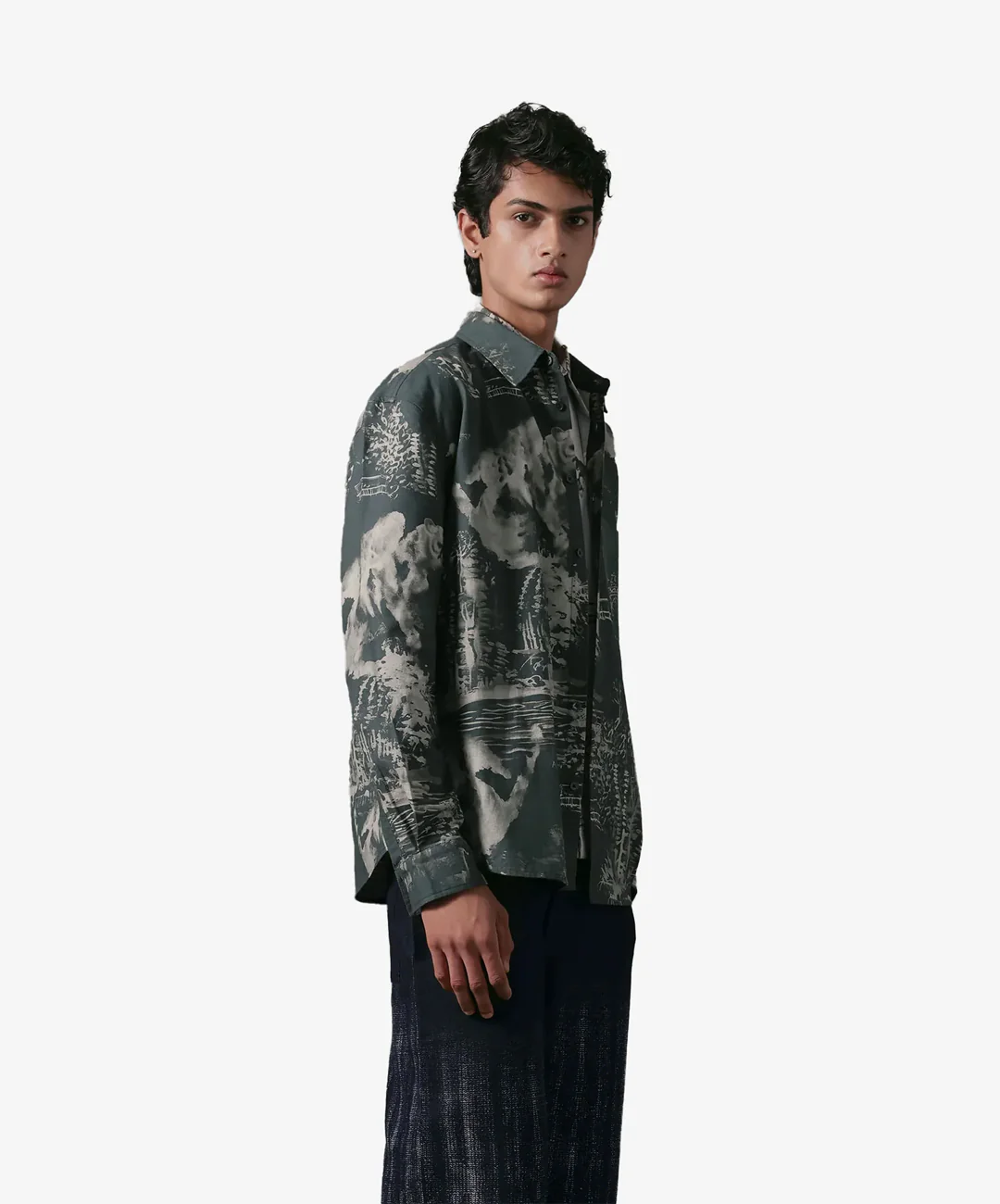 ALMOST GODS | THE TERRAIN RELAXED SHIRT IN MILITARY { OLIVE - Image 6