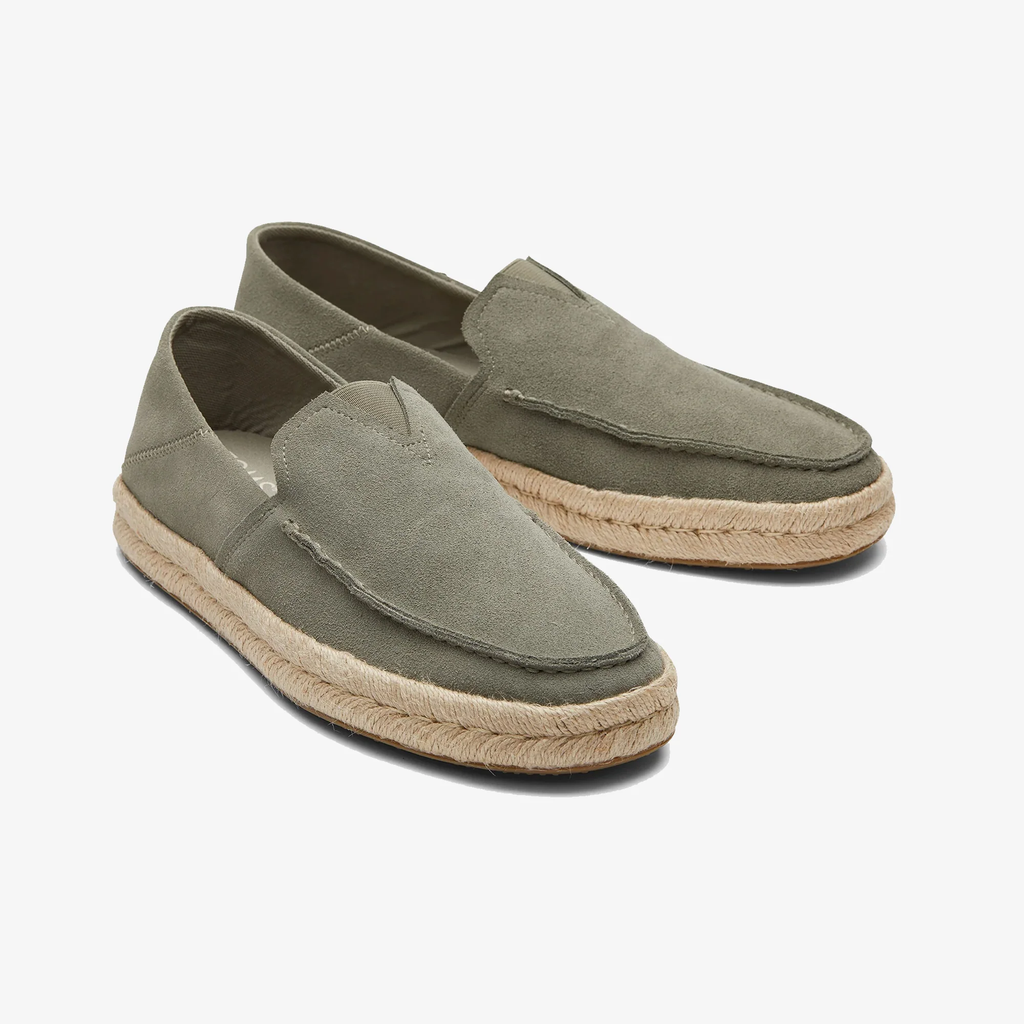 Toms | ALONSO LOAFERS SUEDE ESPADRILLES { OLIVE - Image 2