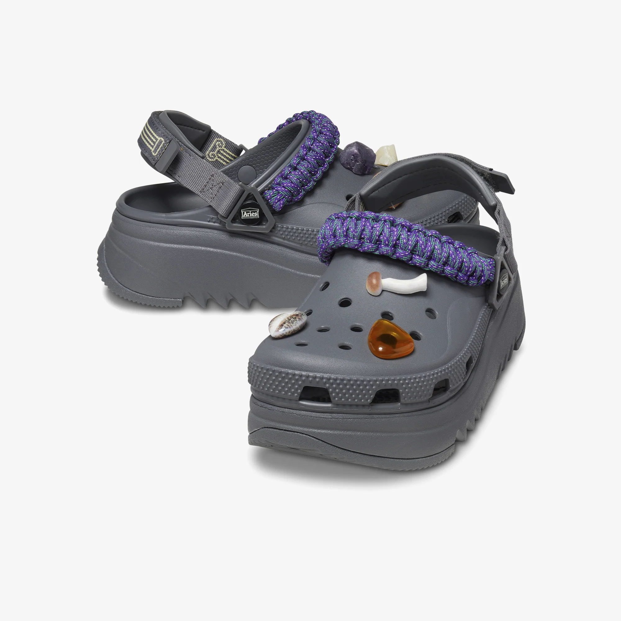 Crocs | ARIES ARISE x CROCS  { SLATE/GREY - Image 4