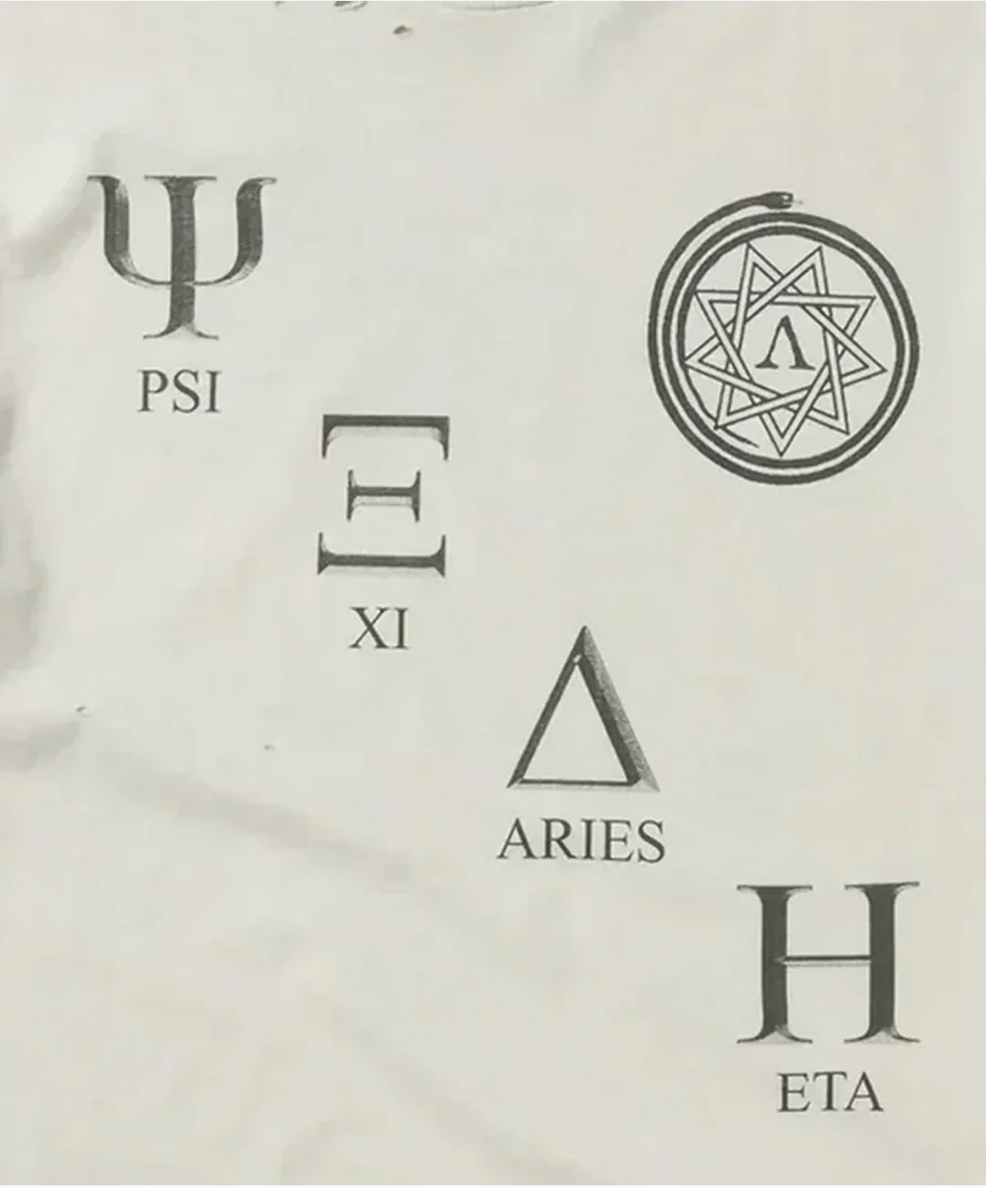 Aries | DESTROYED SORORITEE SS TEE { OFF WHITE - Image 3