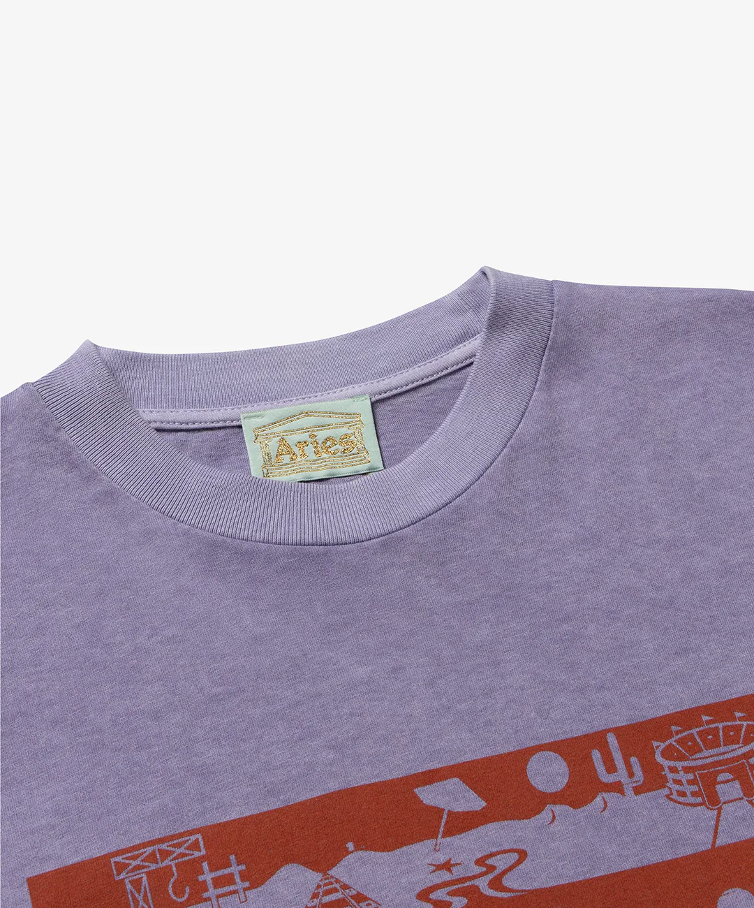 Aries | FADED WINGDINGS LS TEE { PURPLE - Image 4