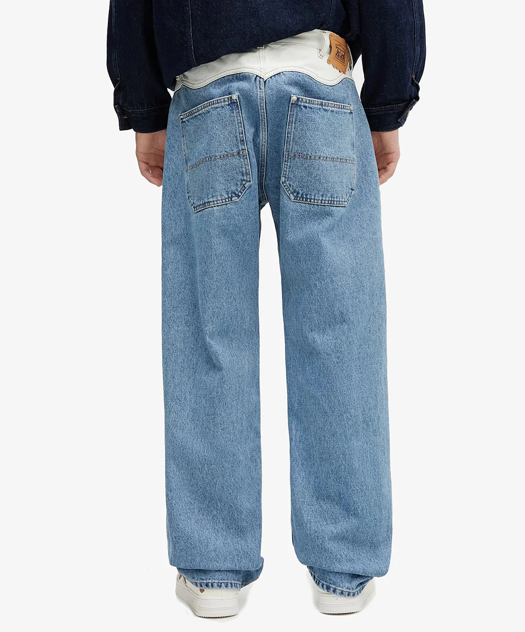 Aries | PATCHWORK WESTERN CARPENTER JEANS { MULTI - Image 3