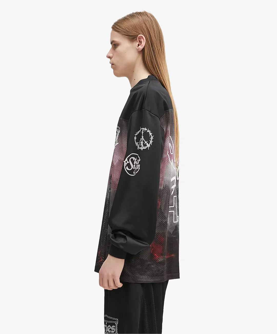 Aries | RAMSCAPE AIRTEX 1S TEE { BLACK/GREY - Image 2