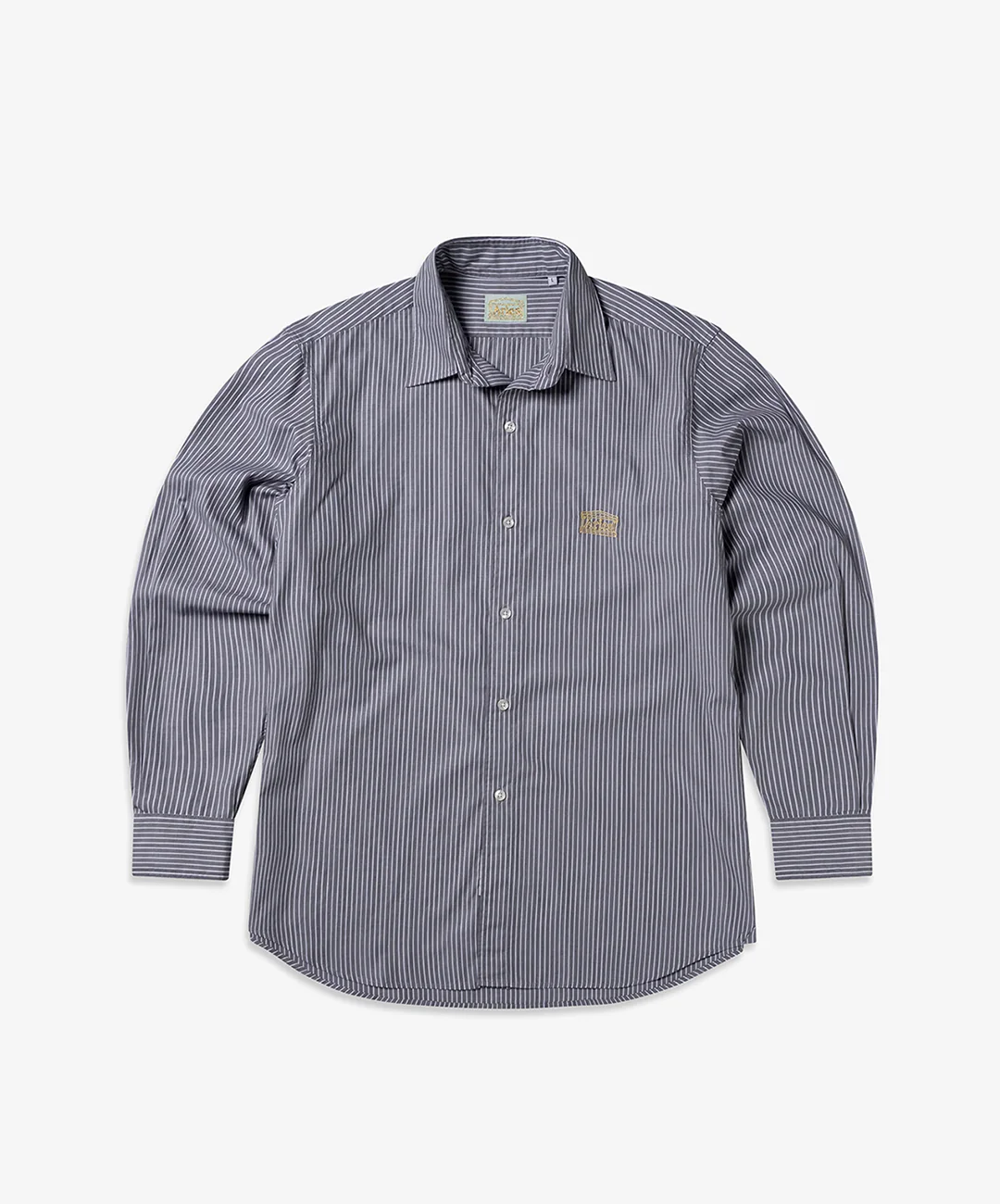 Aries | STRIPE POPLIN CLASSIC SHIRT { GREY