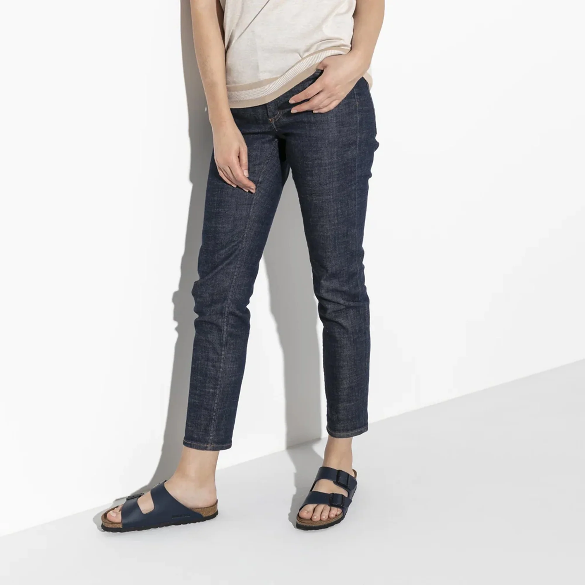 Birkenstock | ARIZONA SOFT FOOTBED BIRKO-FLOR  { BLUE - Image 5