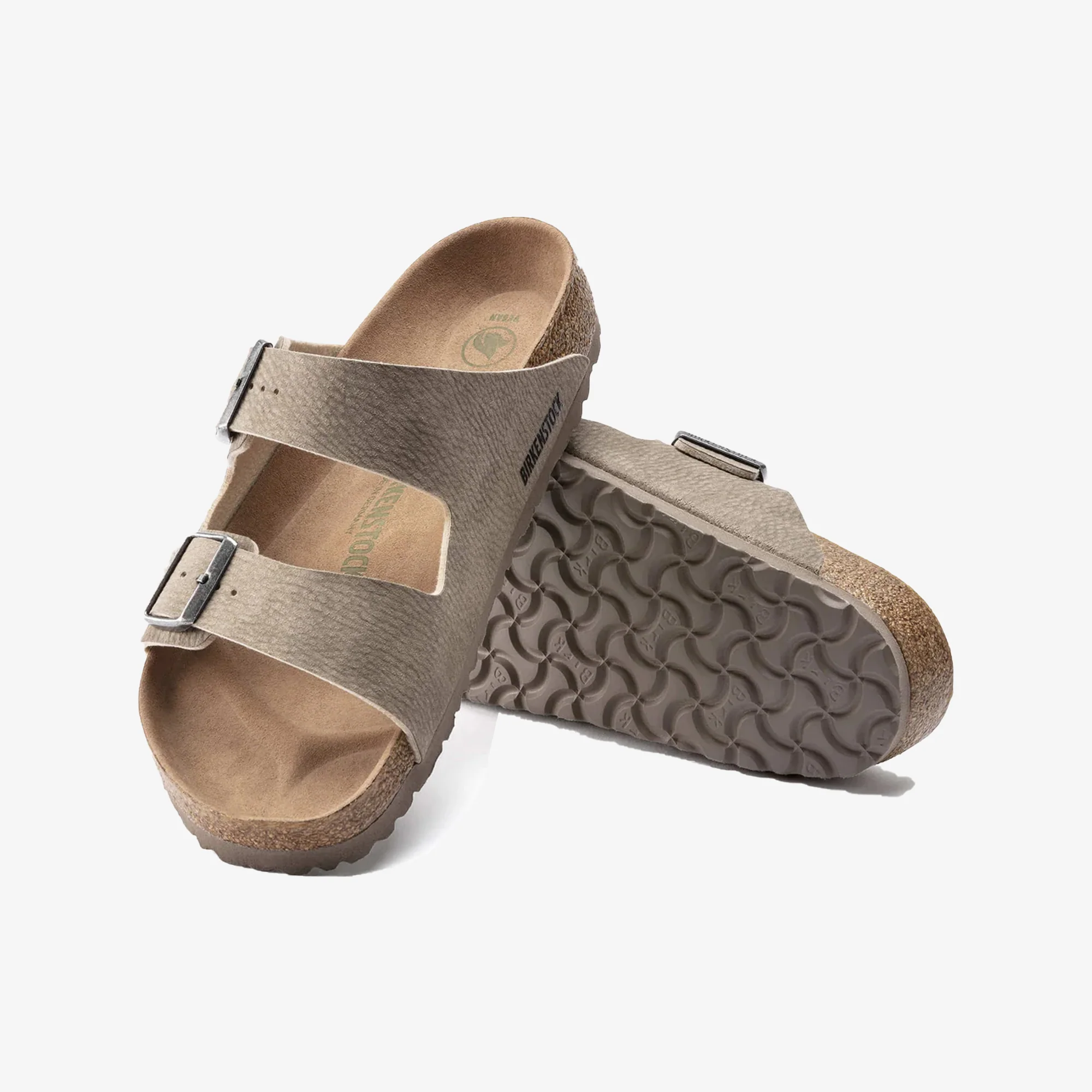 Birkenstock | ARIZONA VEGAN MICRO FIBRE { BROWN - Image 2