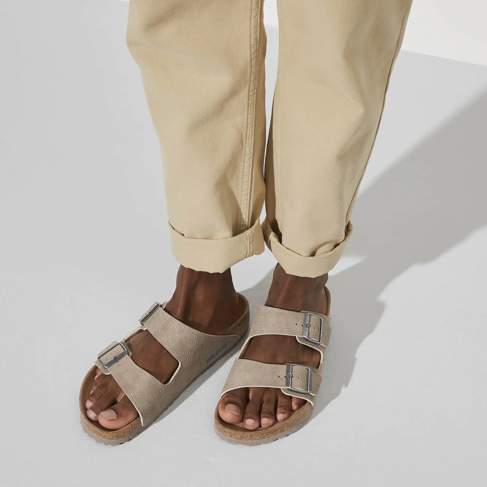 Birkenstock | ARIZONA VEGAN MICRO FIBRE { BROWN - Image 6