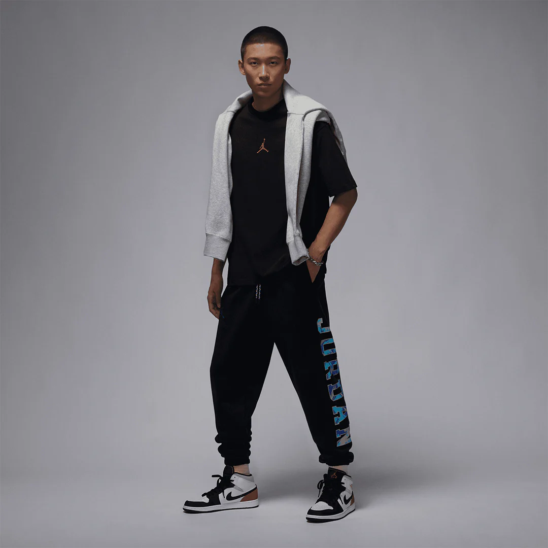 Jordan | AS M J OVRSZ SS CREW GCEL  { BLACK - Image 5