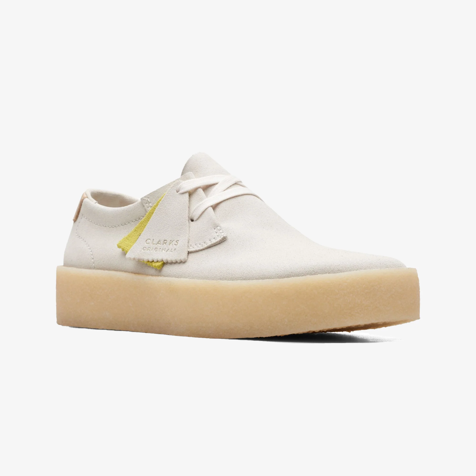 Clarks Originals | ASHCOTT CUP { OFF WHITE SUEDE - Image 2