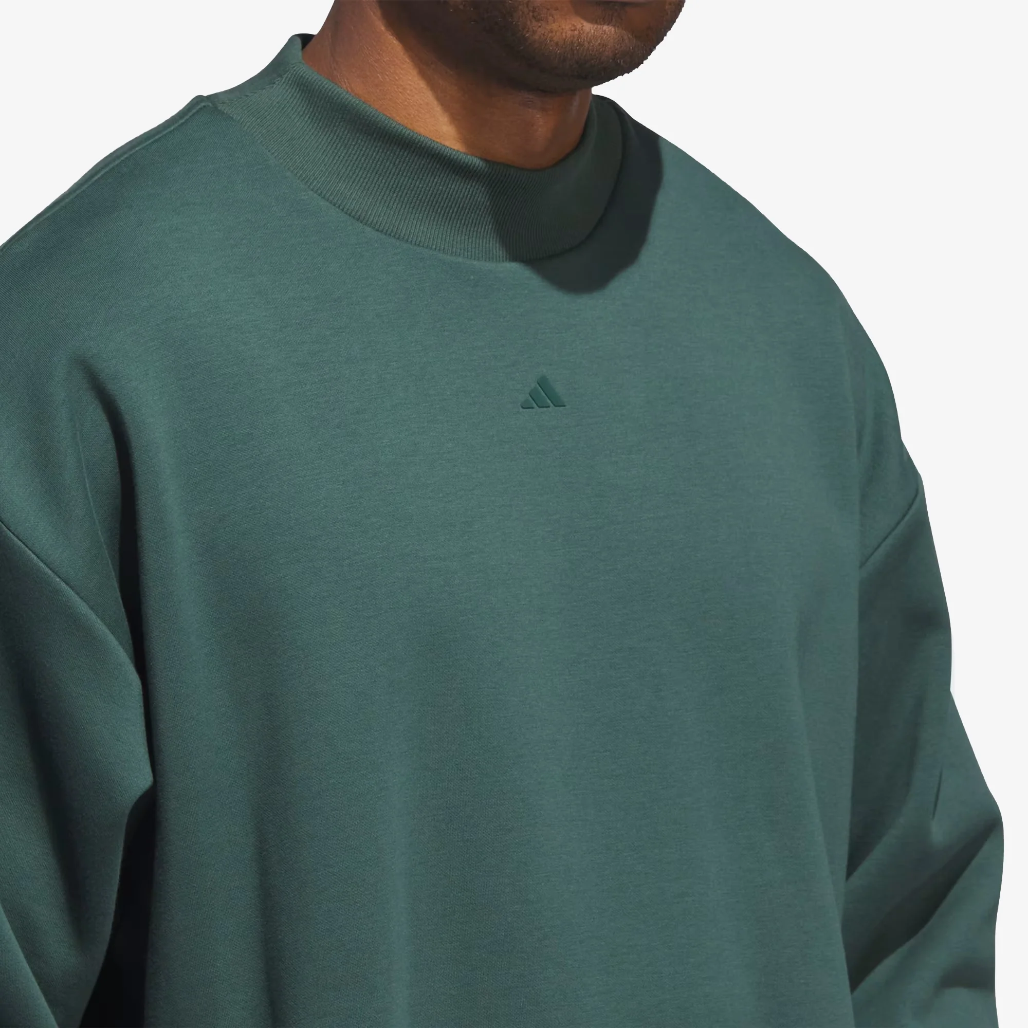 Adidas Originals | BASKETBALL CREW SWEATSHIRT { MINERAL GREEN - Image 7