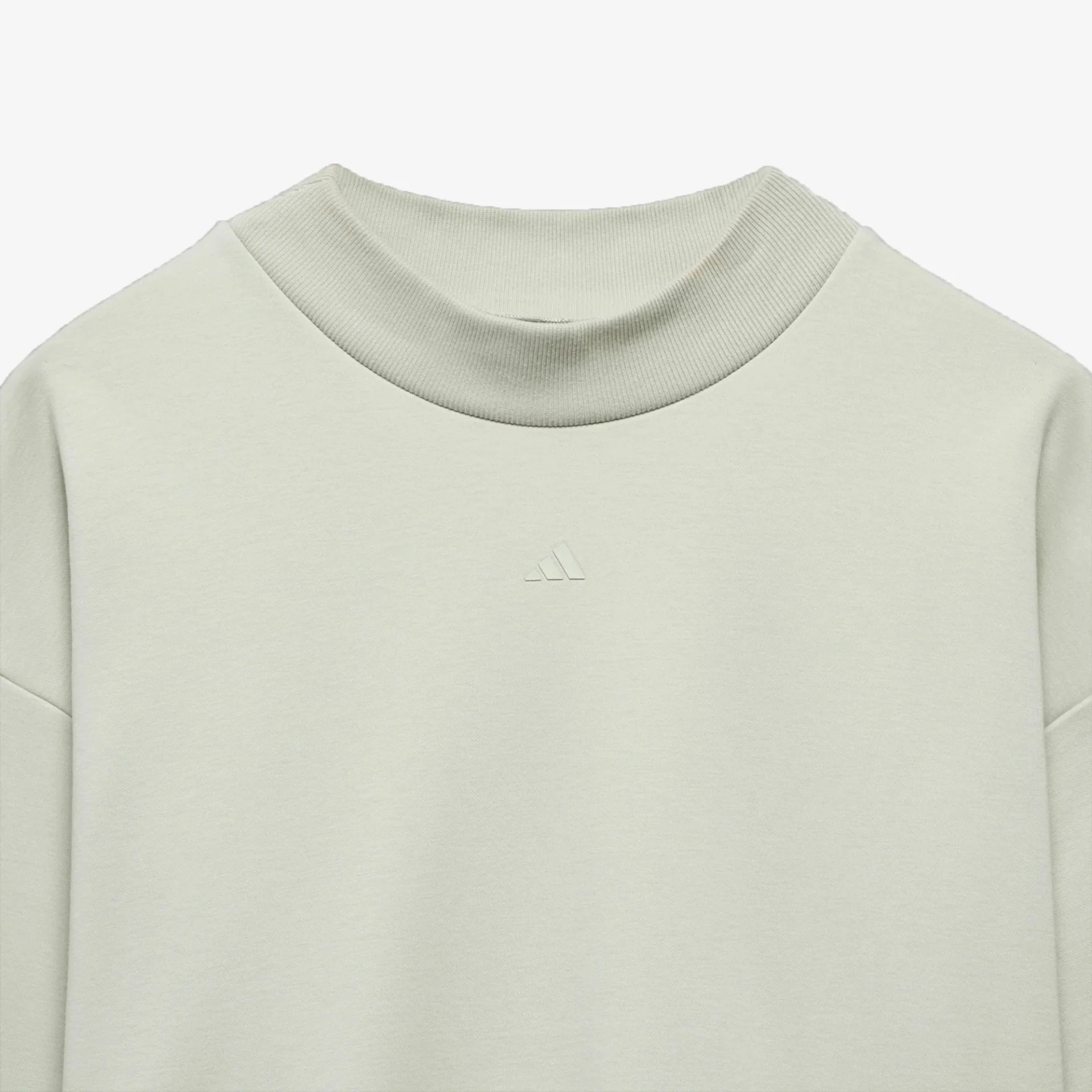 Adidas | BASKETBALL CREW SWEATSHIRT { HALO GREEN - Image 3