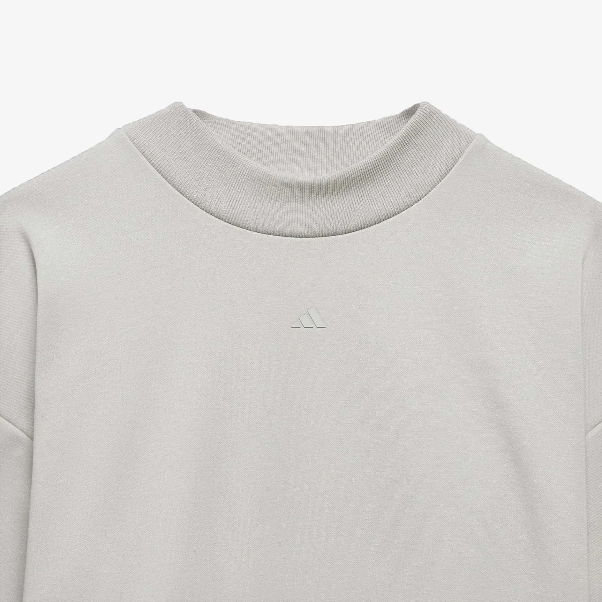 Adidas | BASKETBALL CREW SWEATSHIRT { METAL GREY - Image 3