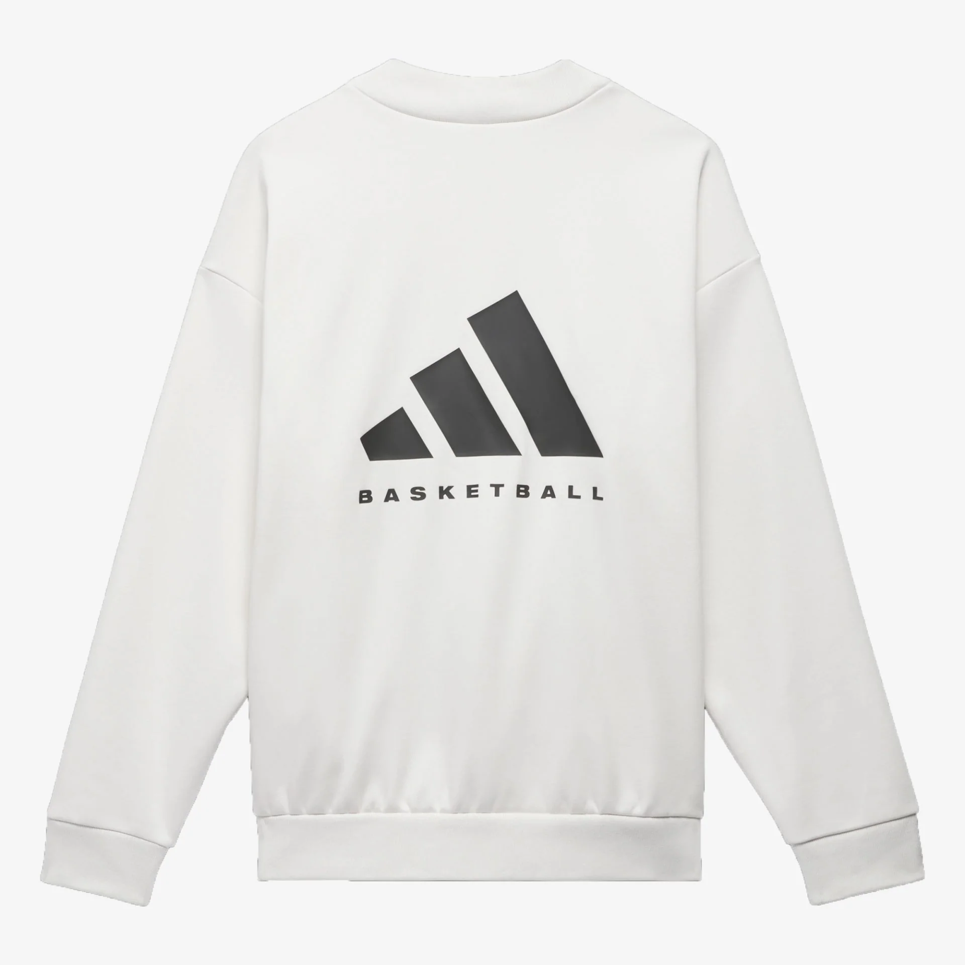 Adidas | BASKETBALL CREW SWEATSHIRT { WHITE - Image 2