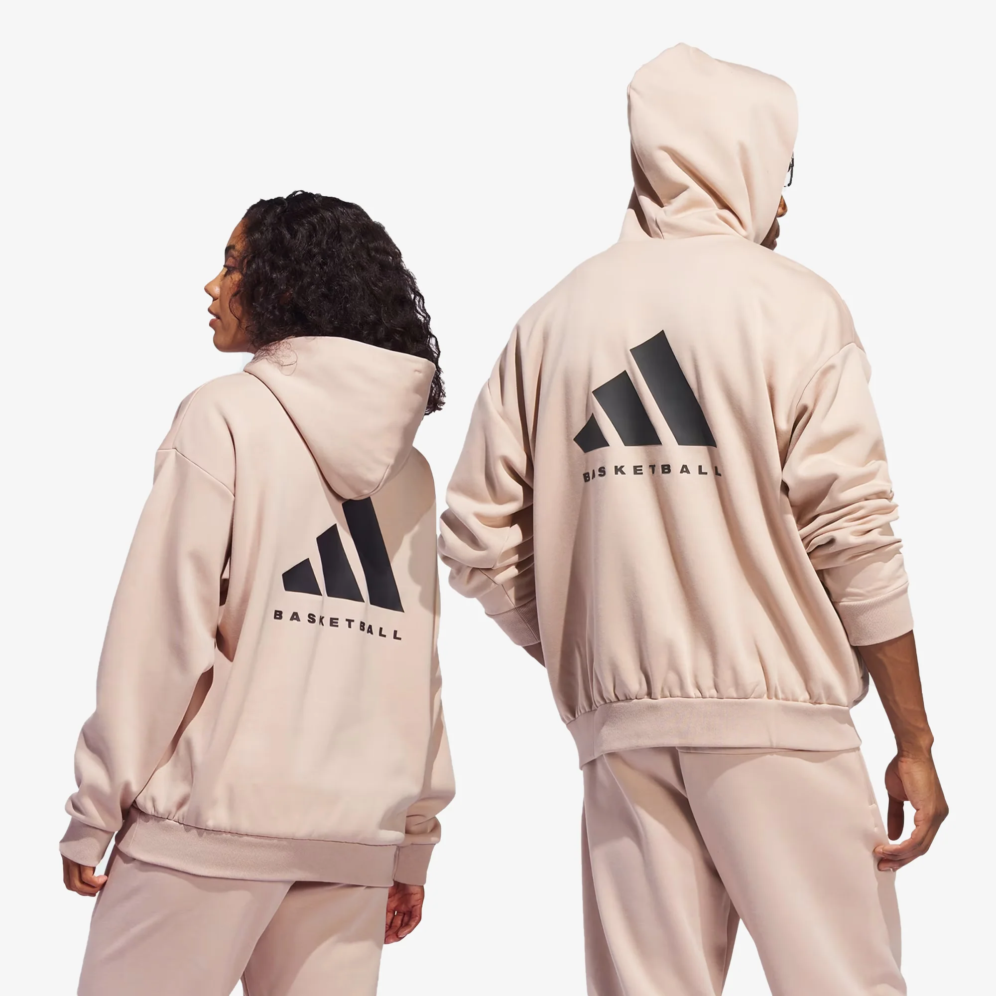 Adidas Originals | BASKETBALL HOODIE { ASH PEARL - Image 5