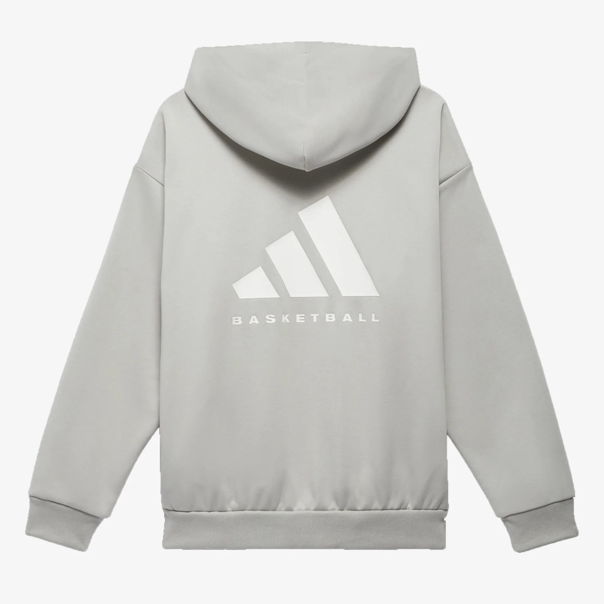 Adidas | BASKETBALL HOODIE { METAL GREY - Image 2