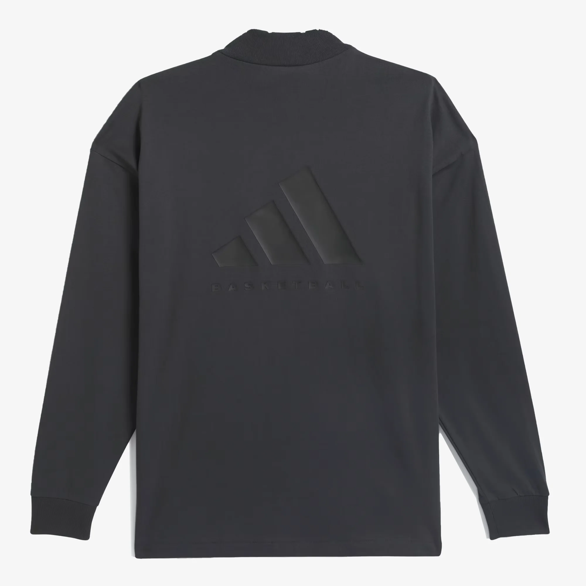 Adidas | BASKETBALL LONG SLEEVE TEE { CARBON - Image 2