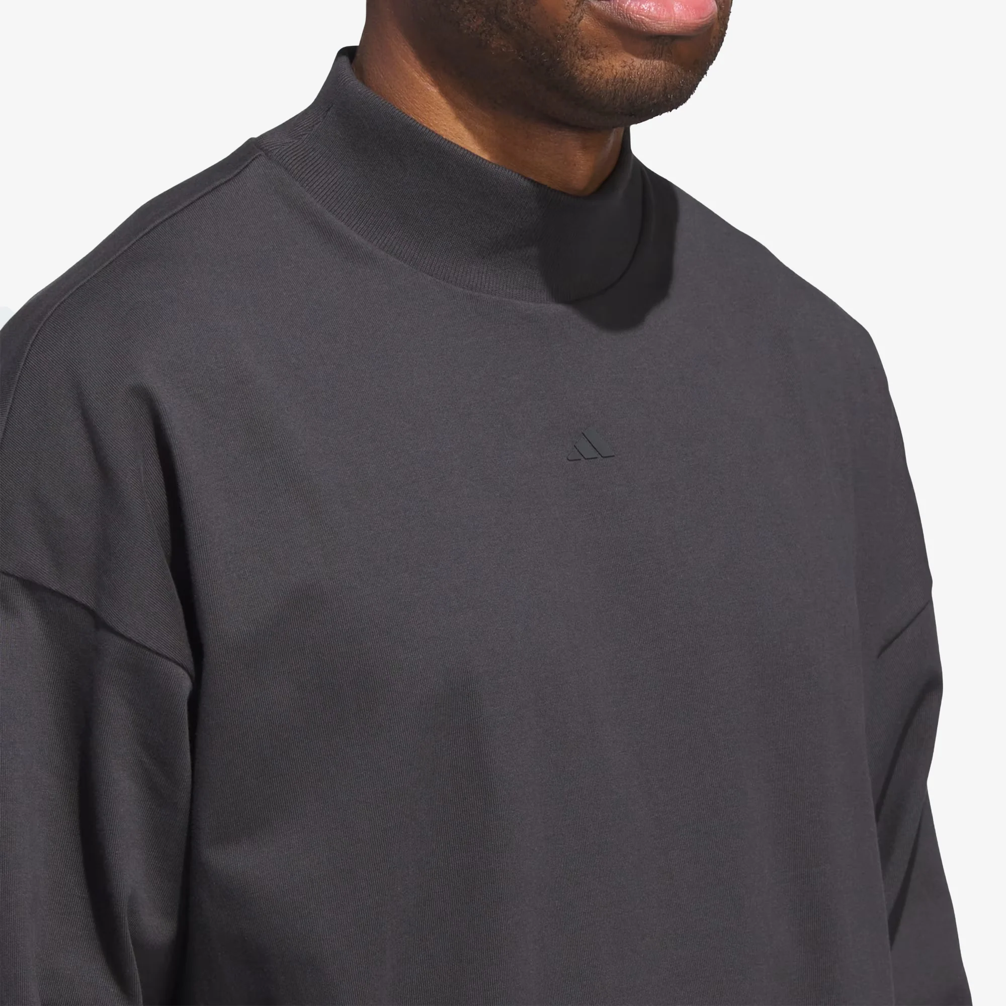 Adidas | BASKETBALL LONG SLEEVE TEE { CARBON - Image 6