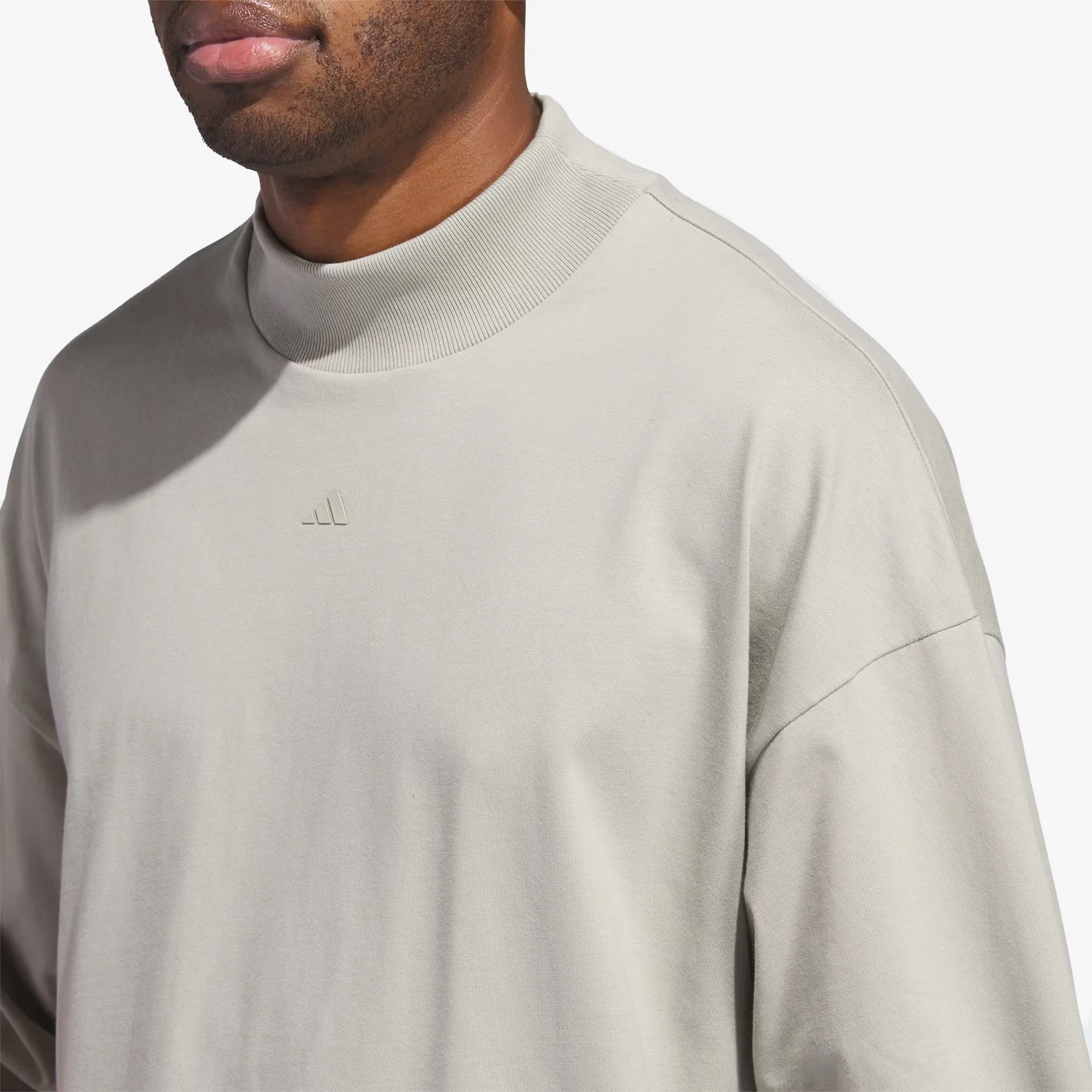 Adidas | BASKETBALL LONG SLEEVE TEE { SESAME - Image 6