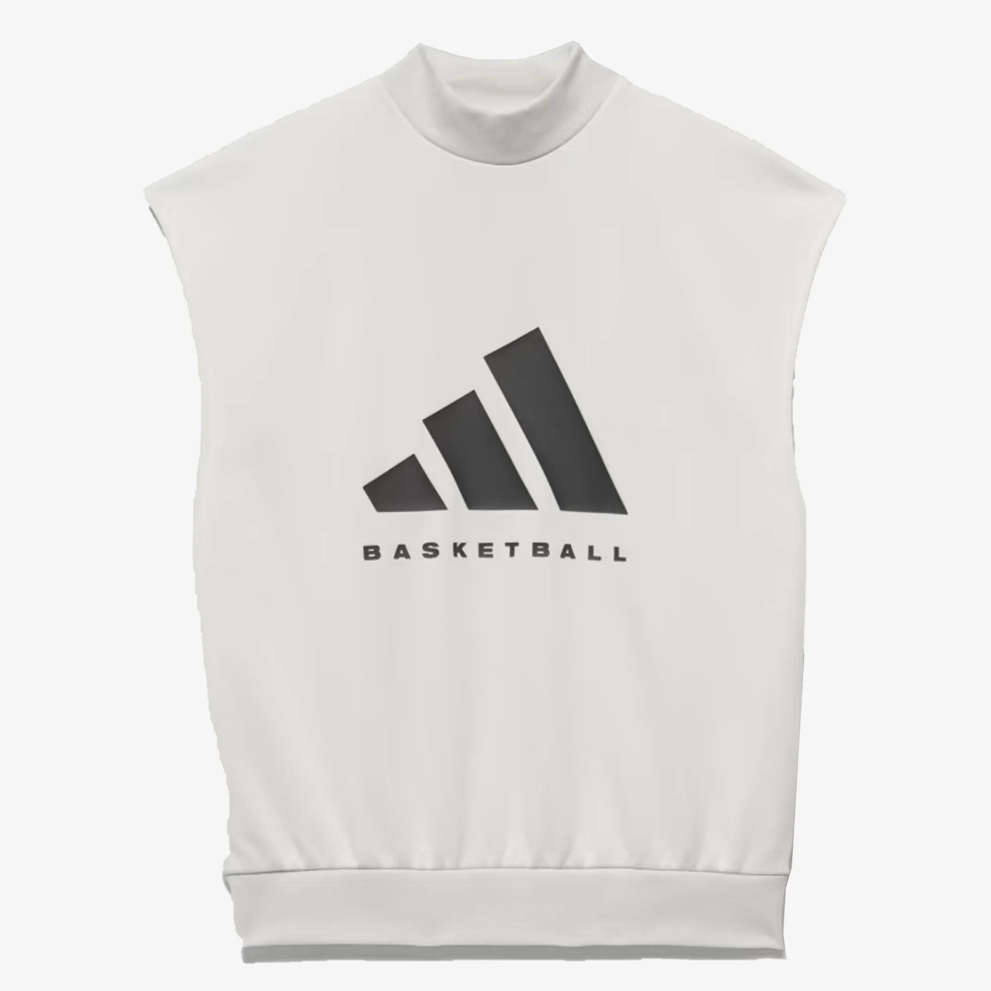Adidas Originals | BASKETBALL SLEEVELESS SWEATSHIRT (GENDER NEUTRAL) { TALC - Image 2