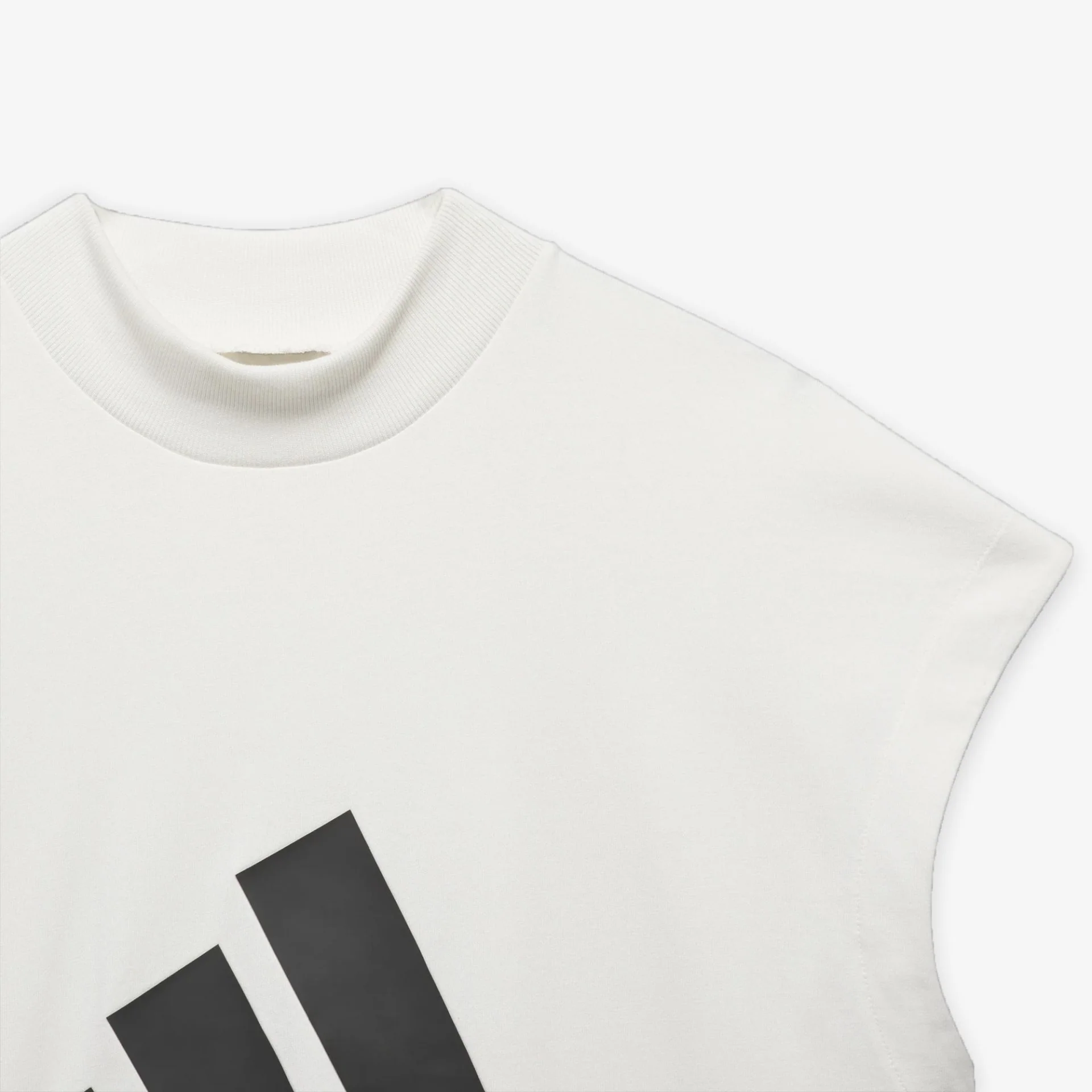 Adidas | BASKETBALL SLEEVELESS TEE  { CLOUD WHITE - Image 4