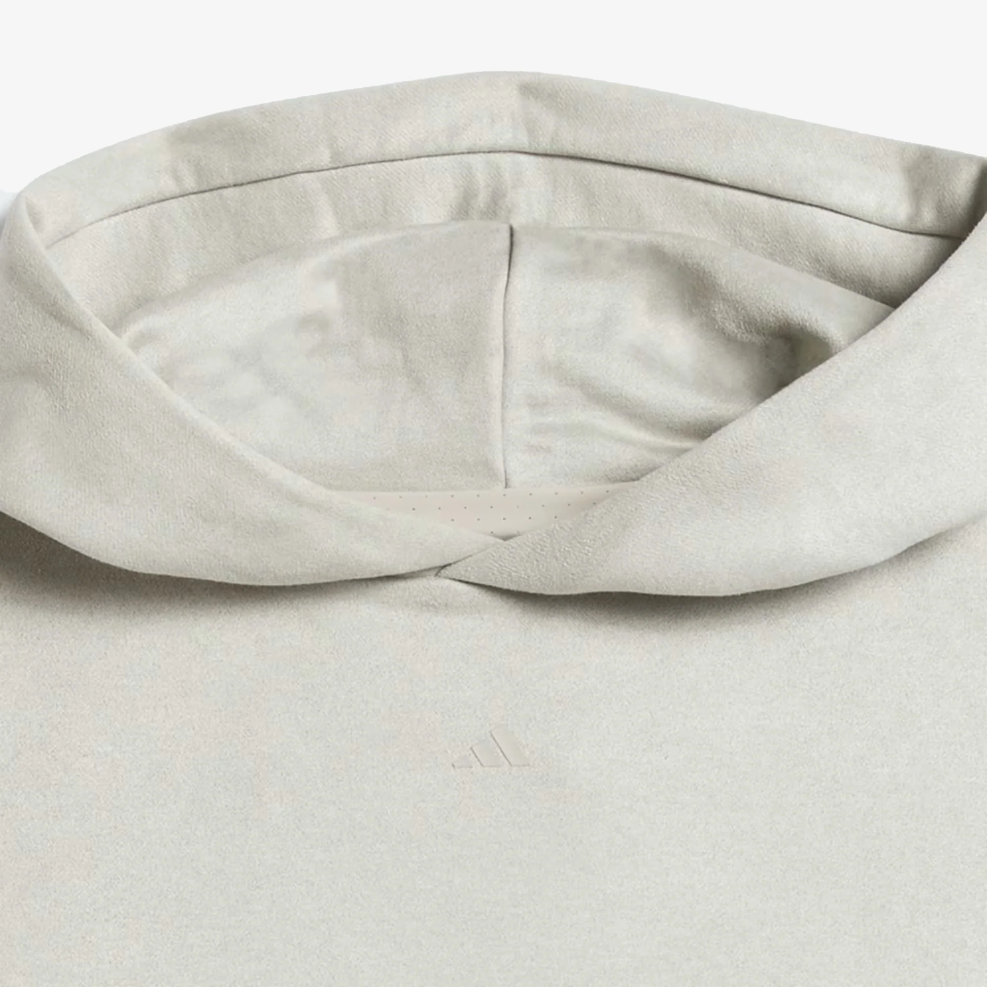 Adidas Originals | BASKETBALL SUEDED HOODIE { SESAME - Image 7