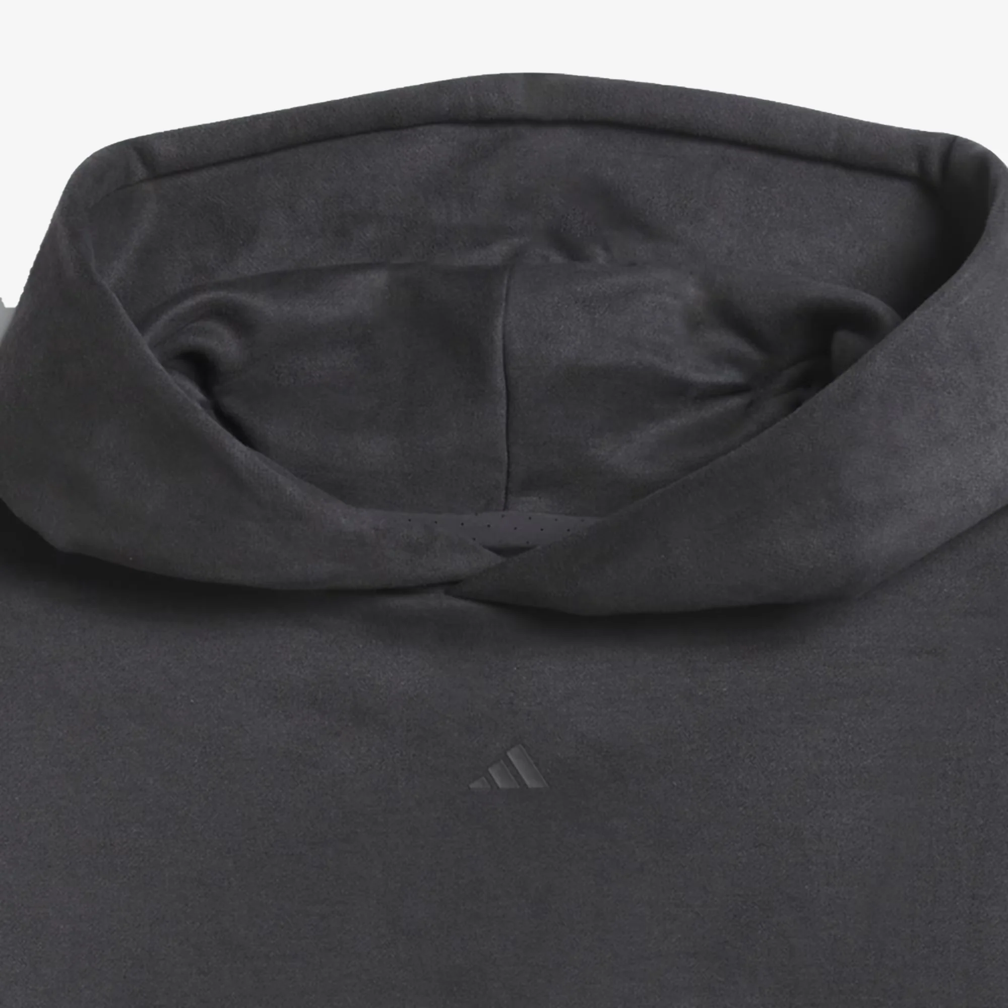 Adidas Originals | BASKETBALL SUEDED HOODIE { CARBON - Image 2