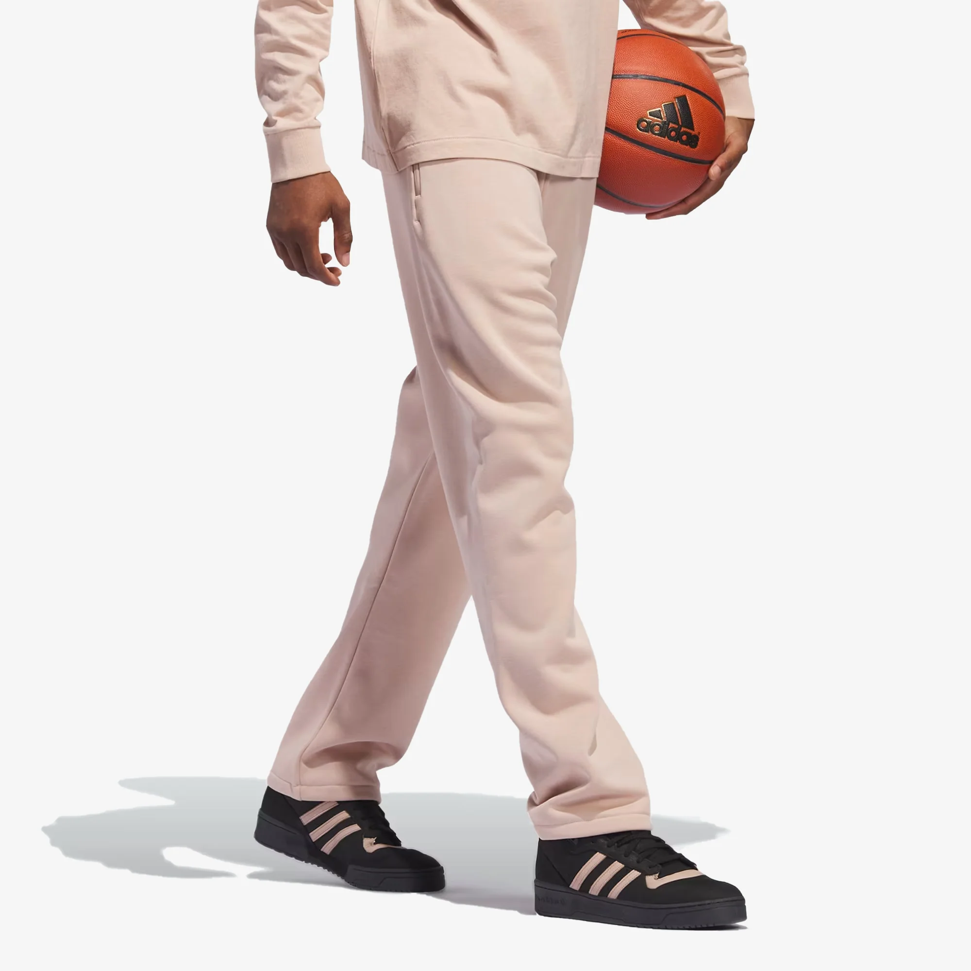 Adidas Originals | BASKETBALL SWEAT PANT  { ASH PEARL - Image 2