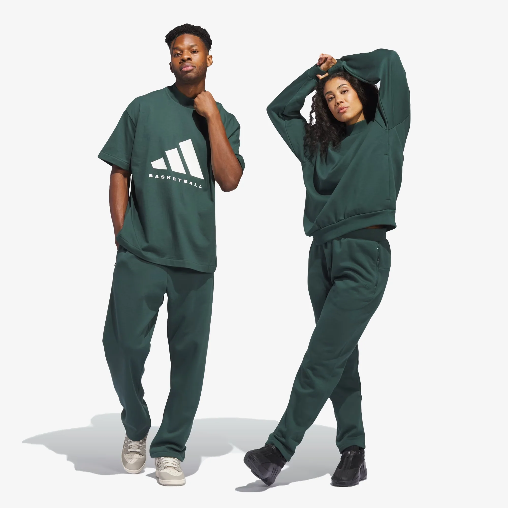 Adidas Originals | BASKETBALL SWEATPANTS { MINERAL GREEN - Image 4
