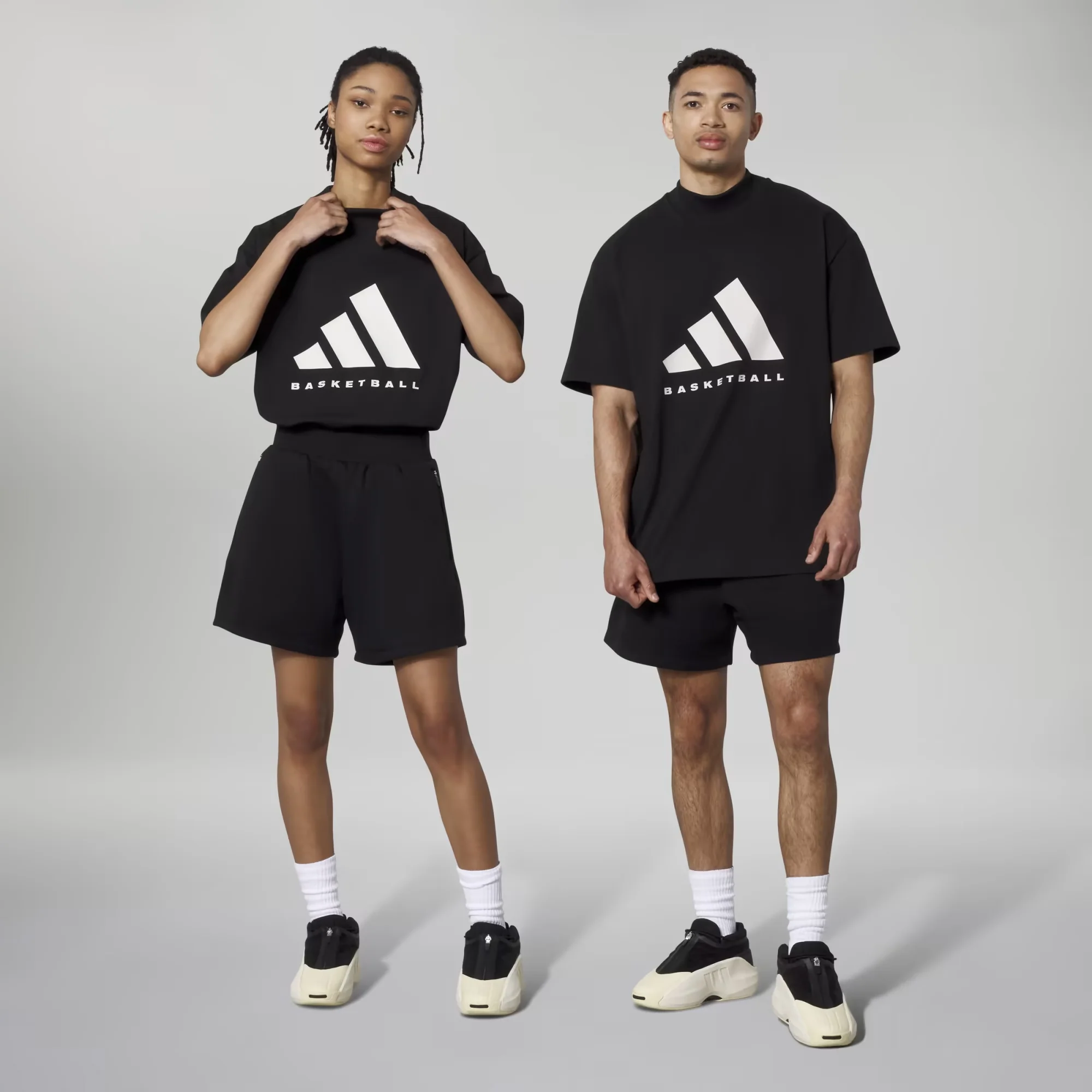 Adidas Originals | BASKETBALL T-SHIRT  { BLACK - Image 5