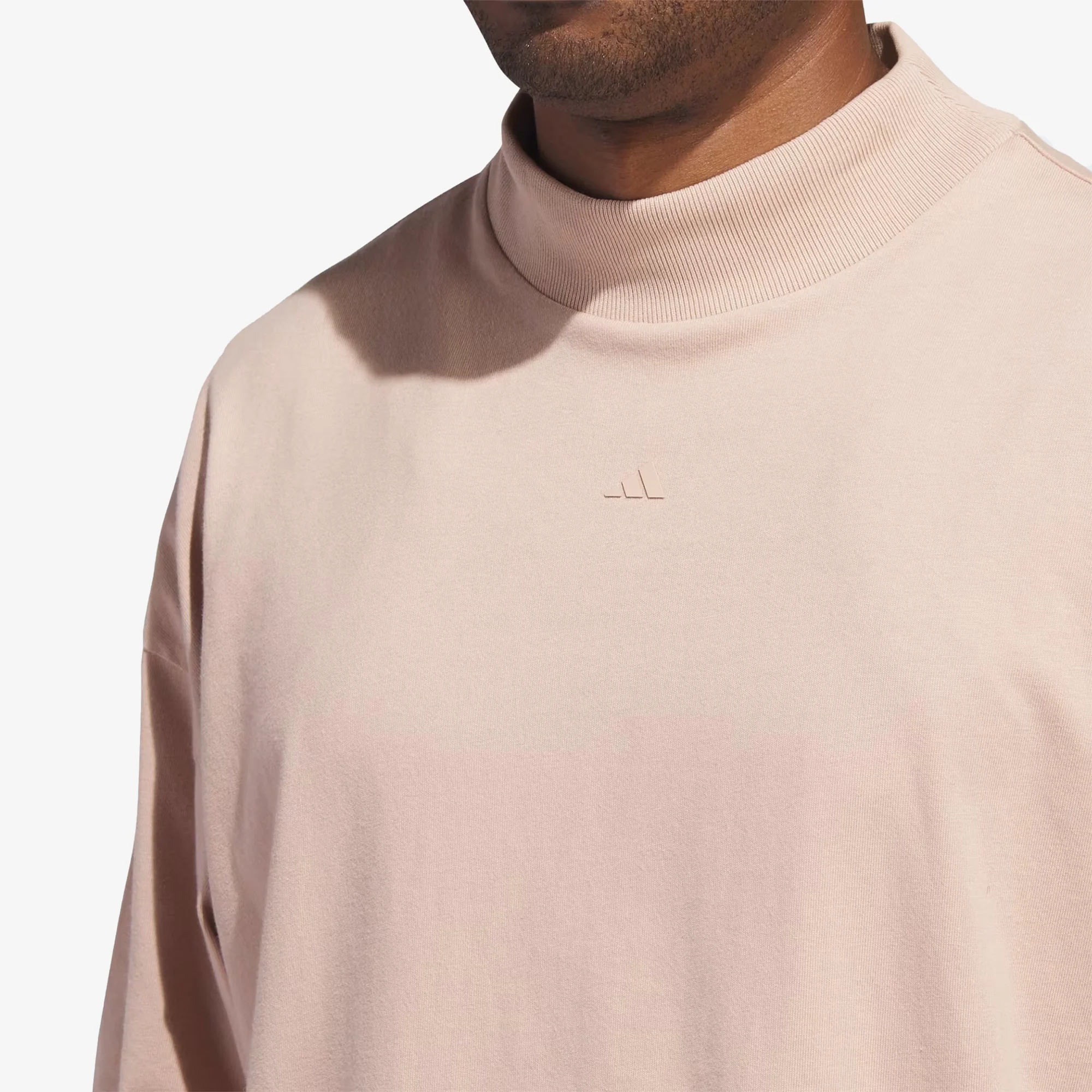 Adidas | BASKETBALL TEE  { ASH PEARL - Image 6